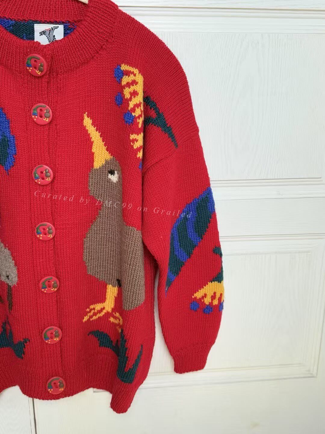 Vintage BONZO New Zealand Handmade Wool Sweater Size M / US 6-8 / IT 42-44 - 5 Thumbnail