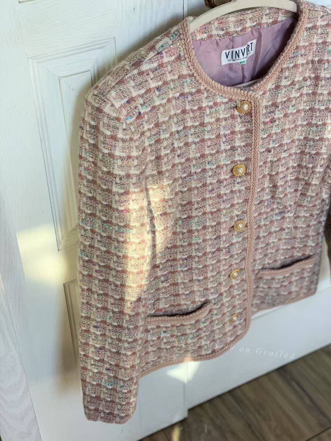 Vintage VINVERT Tweed Coat Size M / US 6-8 / IT 42-44 - 2 Thumbnail