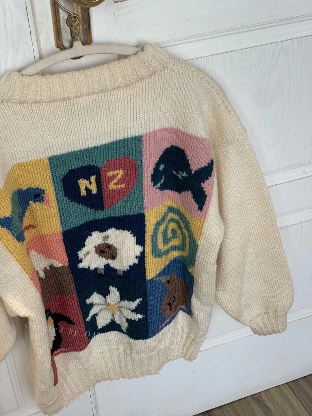 Vintage BONZ Vintage Handmade Wool Sweater Size M / US 6-8 / IT 42-44 - 8 Thumbnail