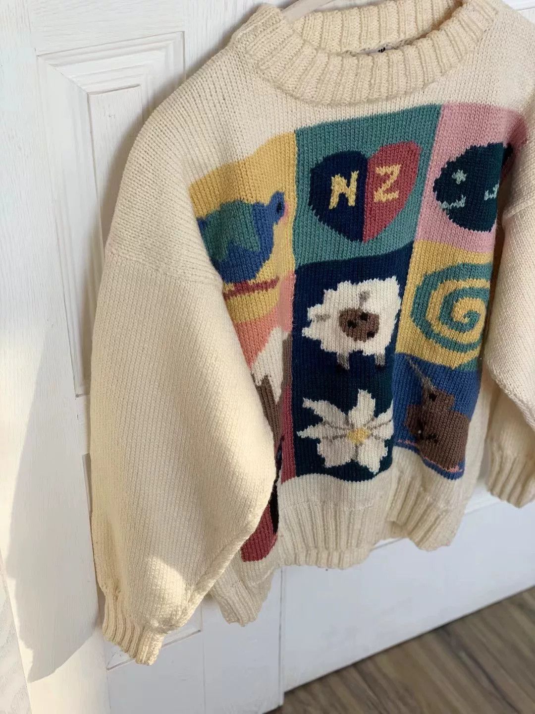 Vintage BONZ Vintage Handmade Wool Sweater Size M / US 6-8 / IT 42-44 - 4 Thumbnail