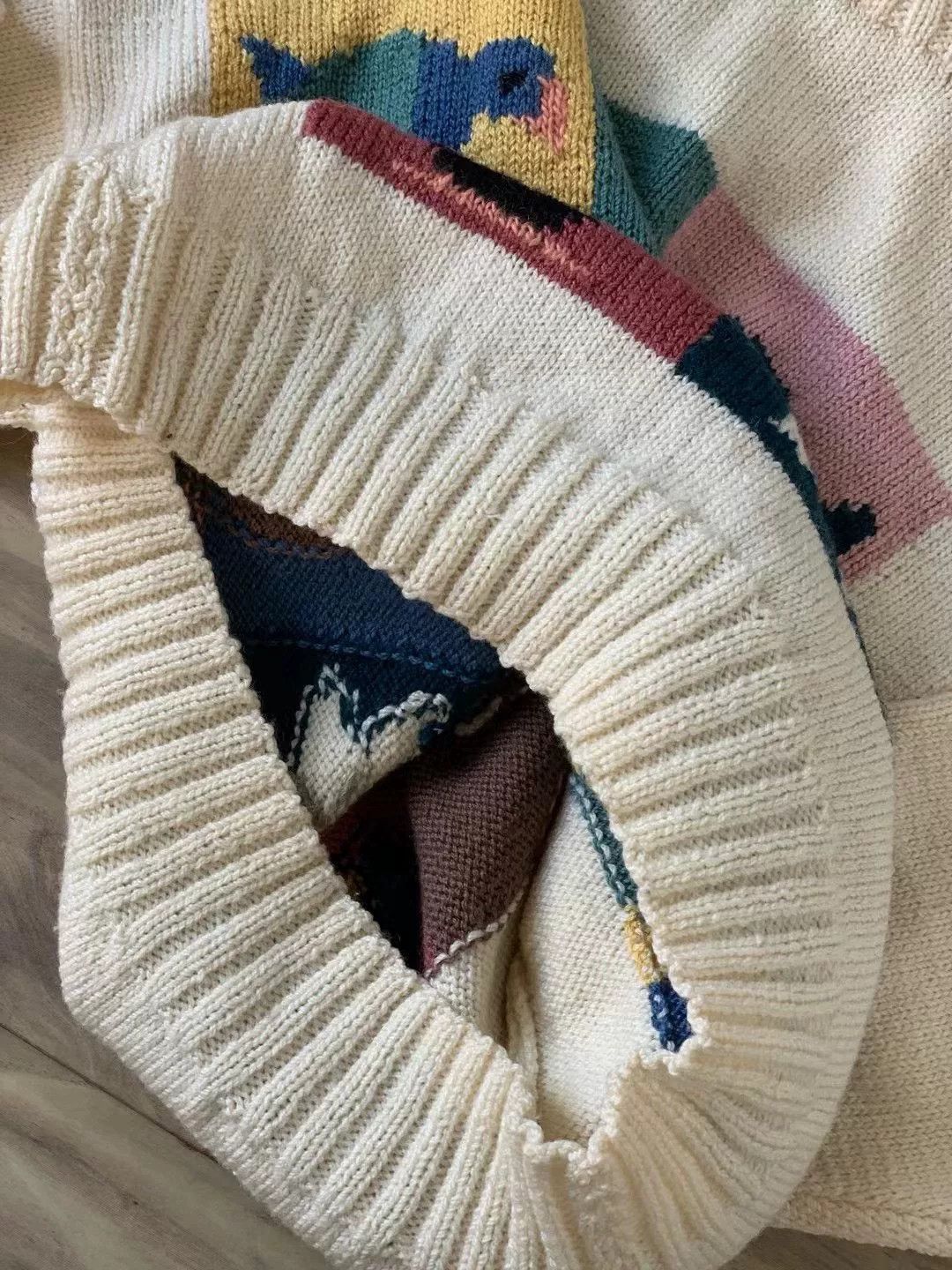 Vintage BONZ Vintage Handmade Wool Sweater Size M / US 6-8 / IT 42-44 - 7 Thumbnail