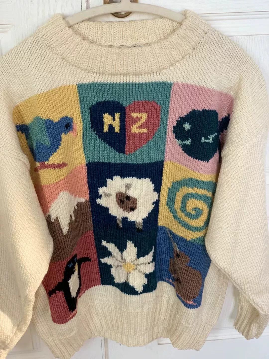 Vintage BONZ Vintage Handmade Wool Sweater Size M / US 6-8 / IT 42-44 - 5 Thumbnail