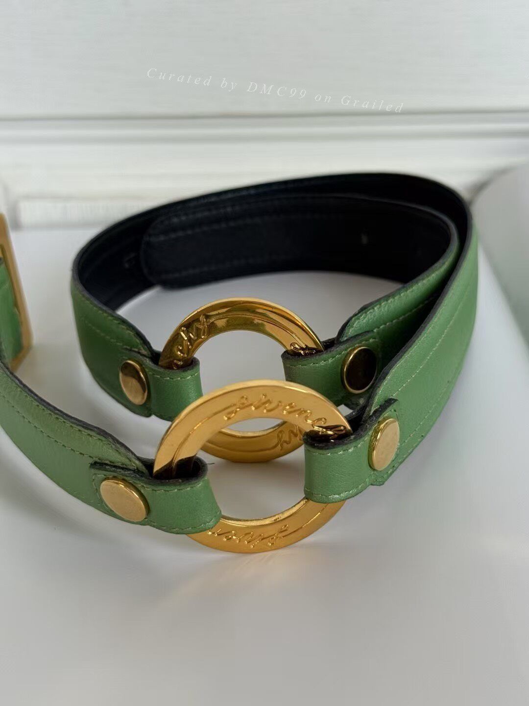 Givenchy Vintage Givenchy Leather Belt Size ONE SIZE - 4 Thumbnail
