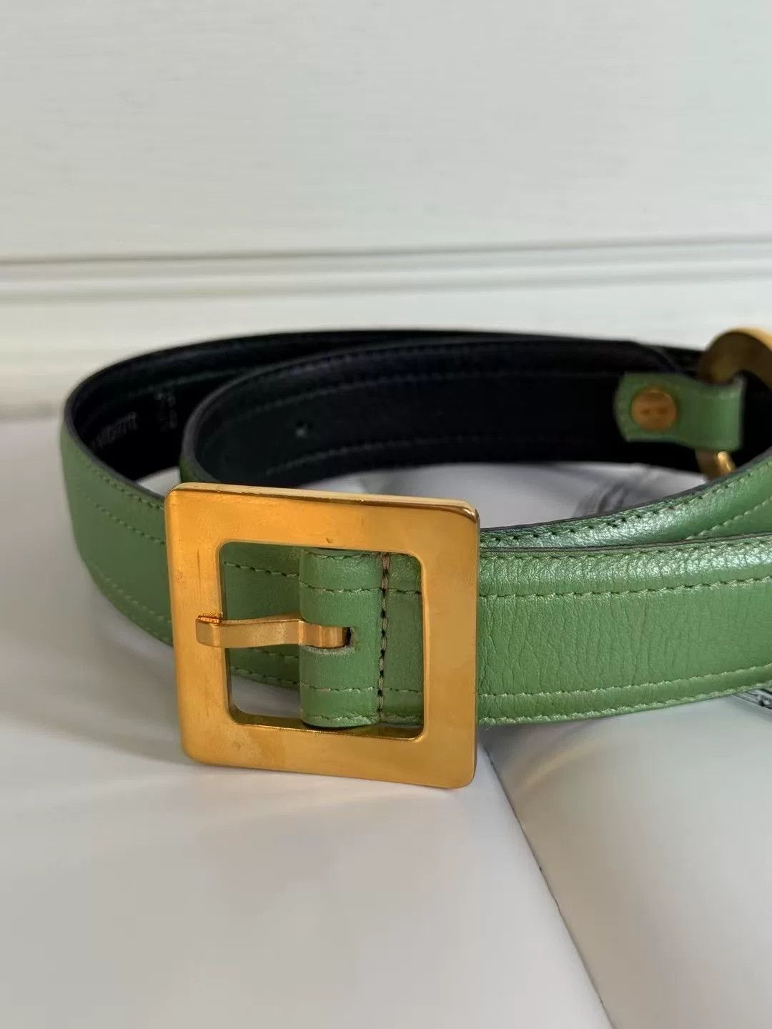 Givenchy Vintage Givenchy Leather Belt Size ONE SIZE - 3 Thumbnail