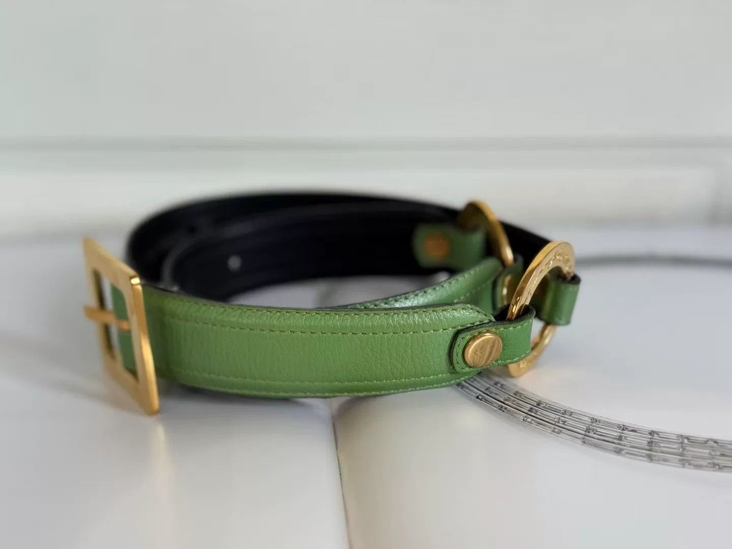 Givenchy Vintage Givenchy Leather Belt Size ONE SIZE - 2 Thumbnail