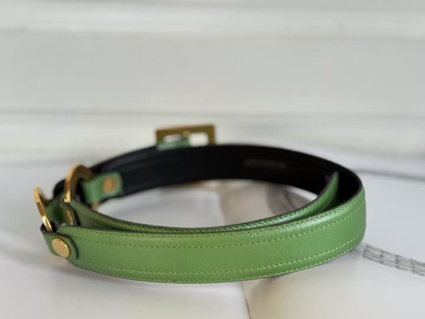 Givenchy Vintage Givenchy Leather Belt Size ONE SIZE - 5 Thumbnail