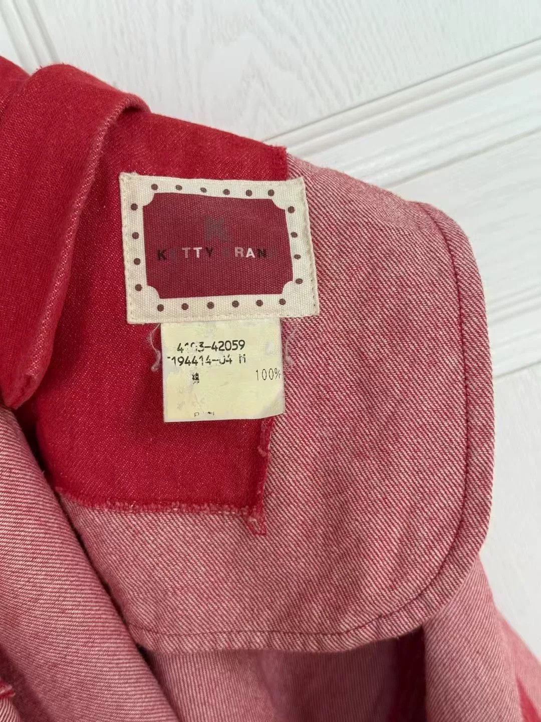 Kelty Ketty Brand Red Pinafore Dress Size M / US 6-8 / IT 42-44 - 5 Thumbnail