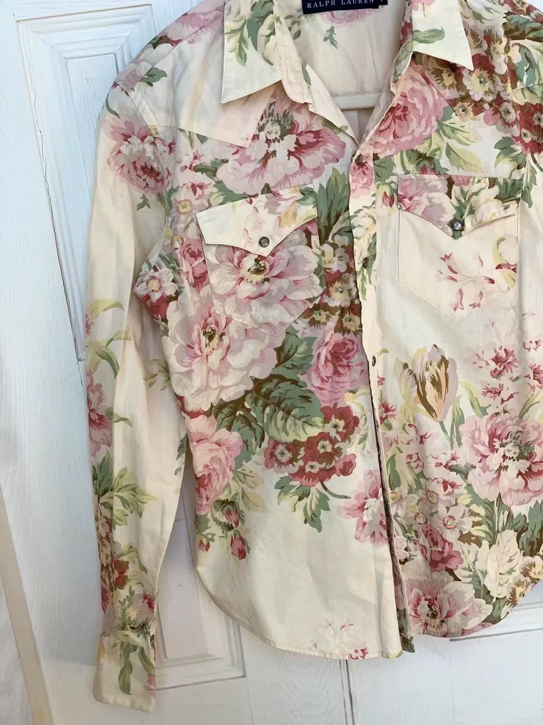 Ralph Lauren Ralph Lauren Vintage Cotton Floral Shirt Size M / US 6-8 / IT 42-44 - 7 Thumbnail