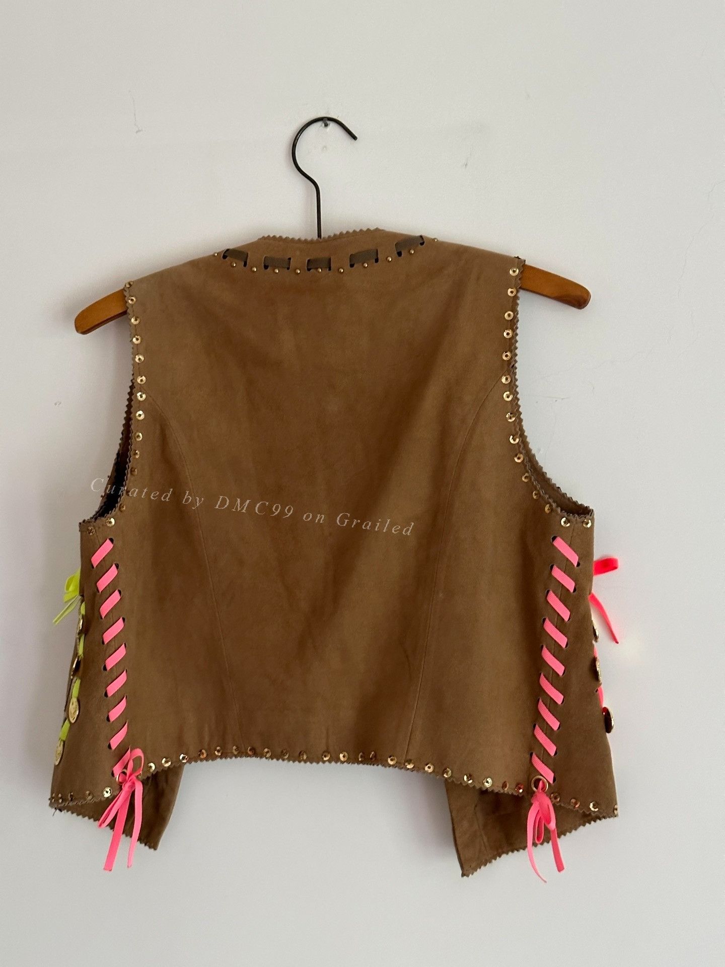 Vintage Manoush Vintage Suede Ethnic Vest Size M / US 6-8 / IT 42-44 - 2 Thumbnail