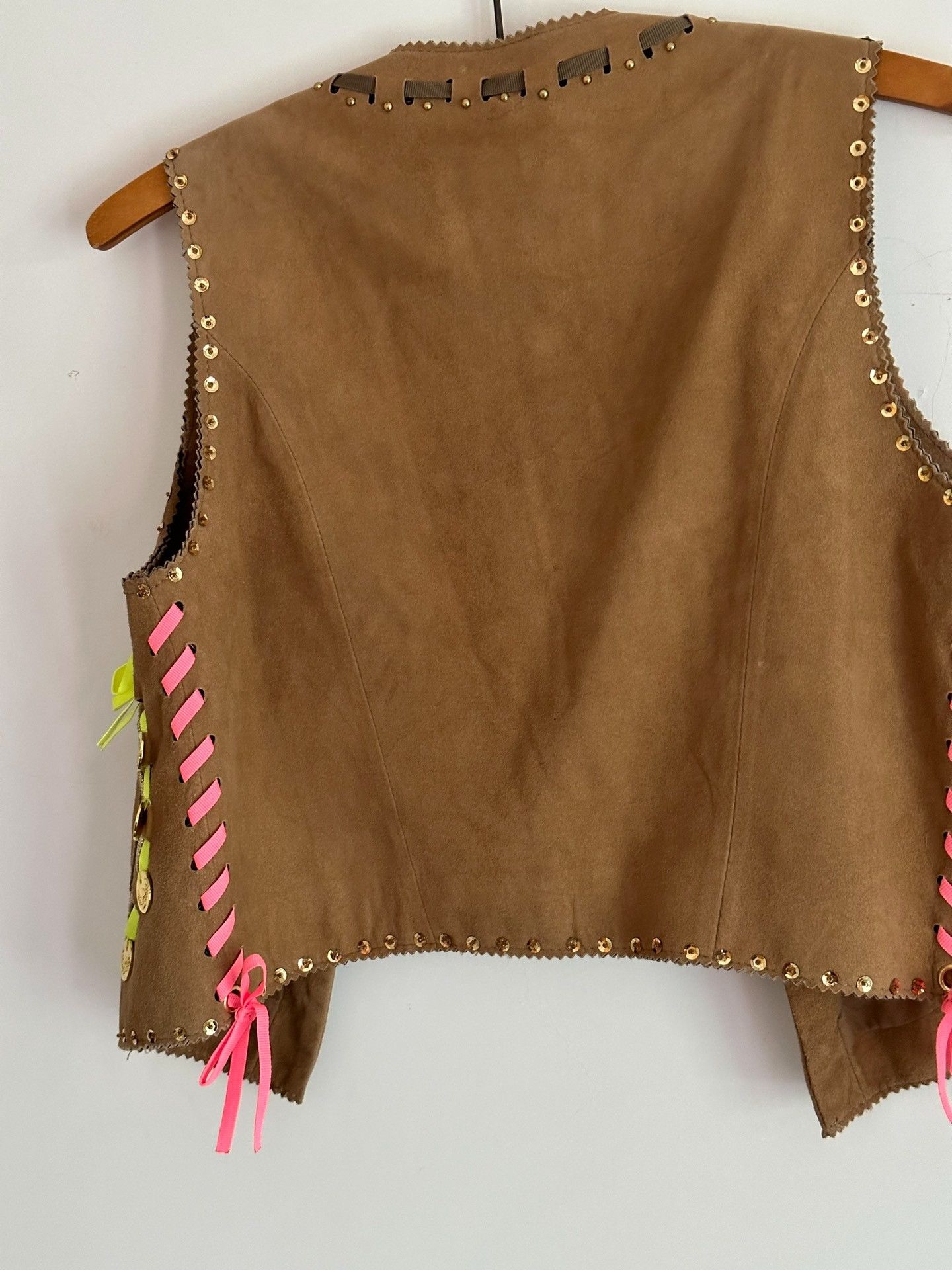 Vintage Manoush Vintage Suede Ethnic Vest Size M / US 6-8 / IT 42-44 - 6 Thumbnail