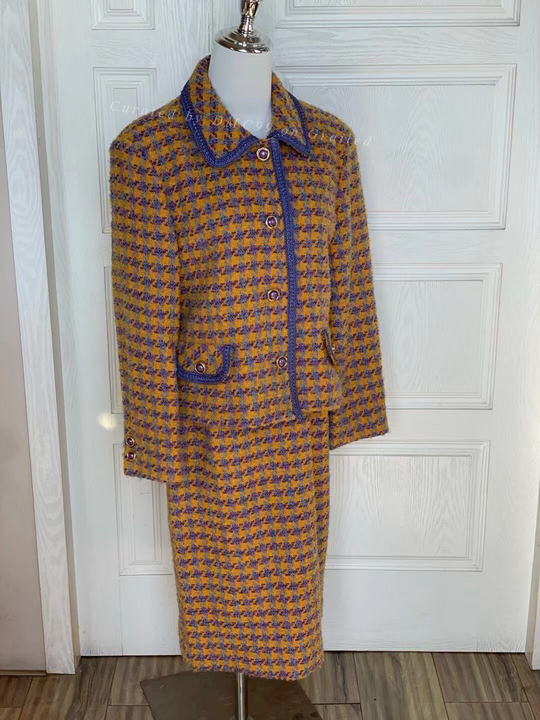 aNYthing Vintage Anydre Houndstooth Suit Size M / US 6-8 / IT 42-44 - 7 Thumbnail