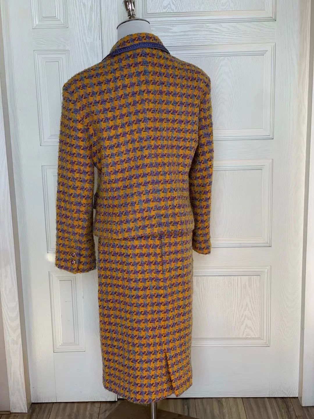 aNYthing Vintage Anydre Houndstooth Suit Size M / US 6-8 / IT 42-44 - 8 Thumbnail