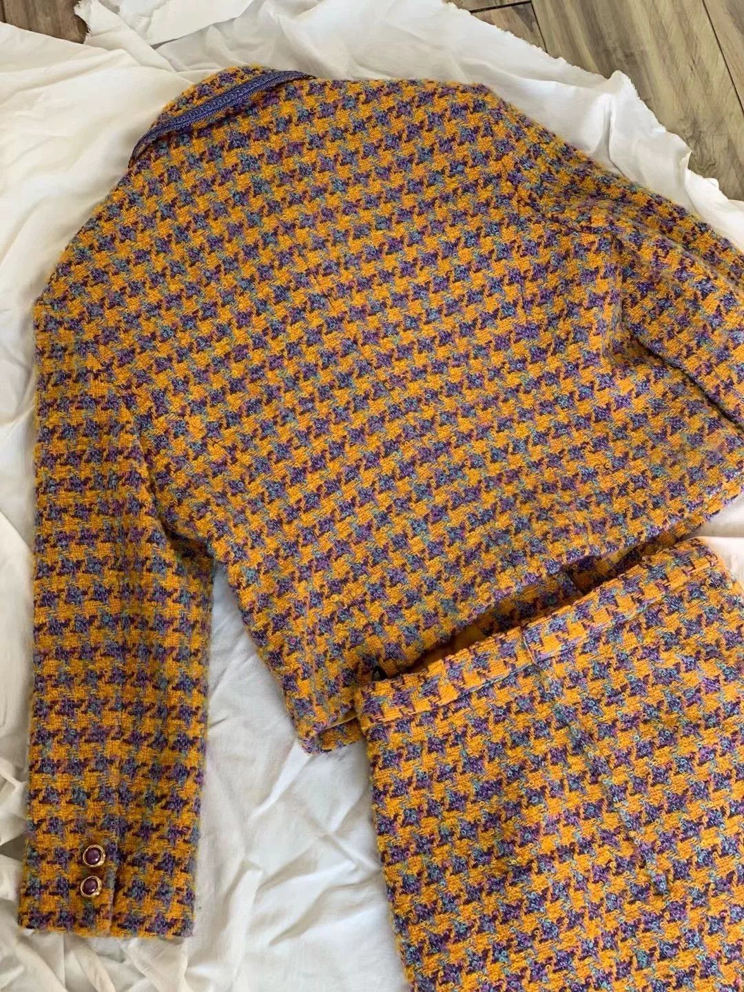 aNYthing Vintage Anydre Houndstooth Suit Size M / US 6-8 / IT 42-44 - 4 Thumbnail