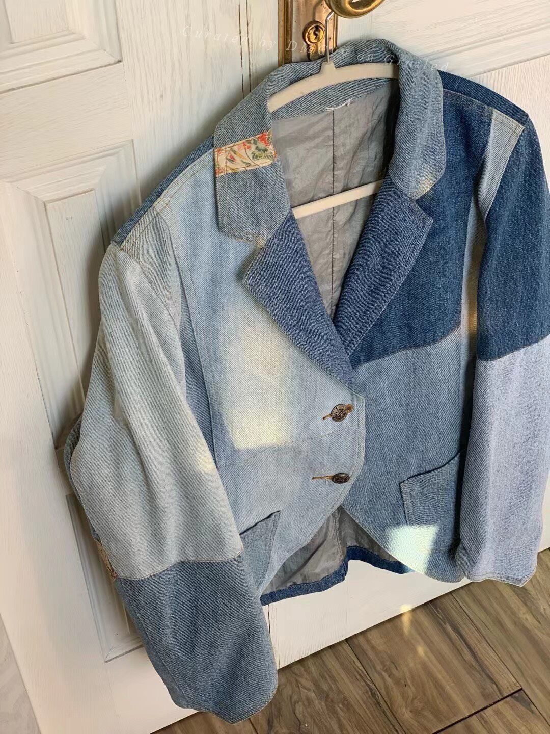 Vintage Vintage Japanese Denim Remark Blazer Size M / US 6-8 / IT 42-44 - 4 Thumbnail