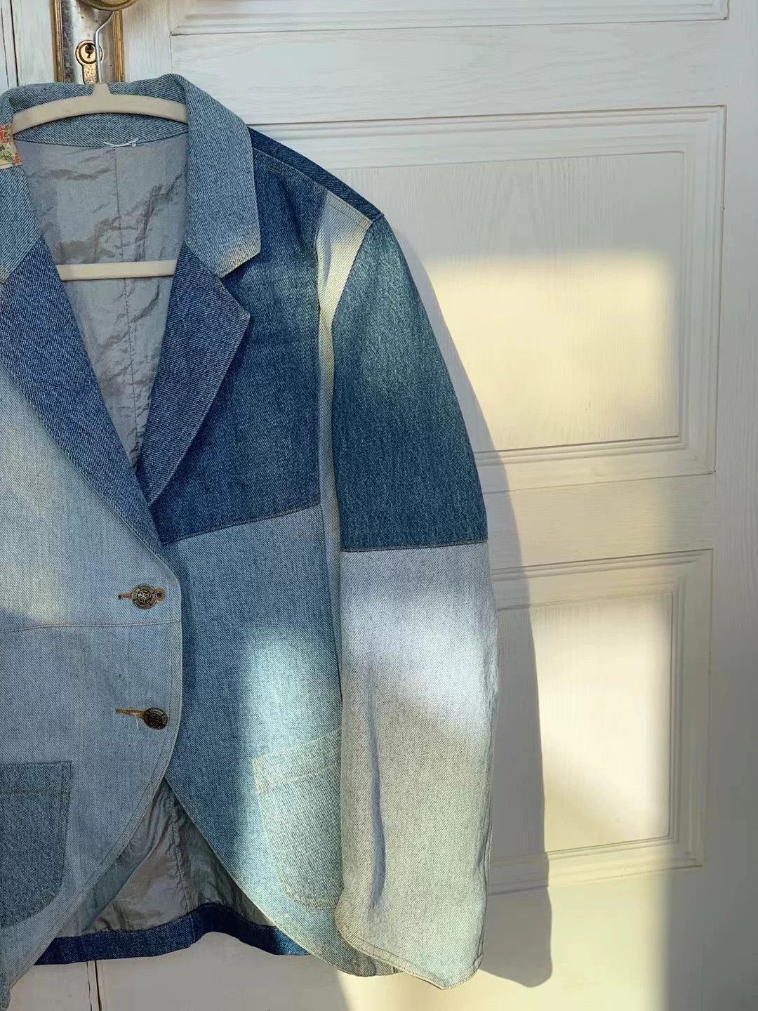 Vintage Vintage Japanese Denim Remark Blazer Size M / US 6-8 / IT 42-44 - 3 Thumbnail