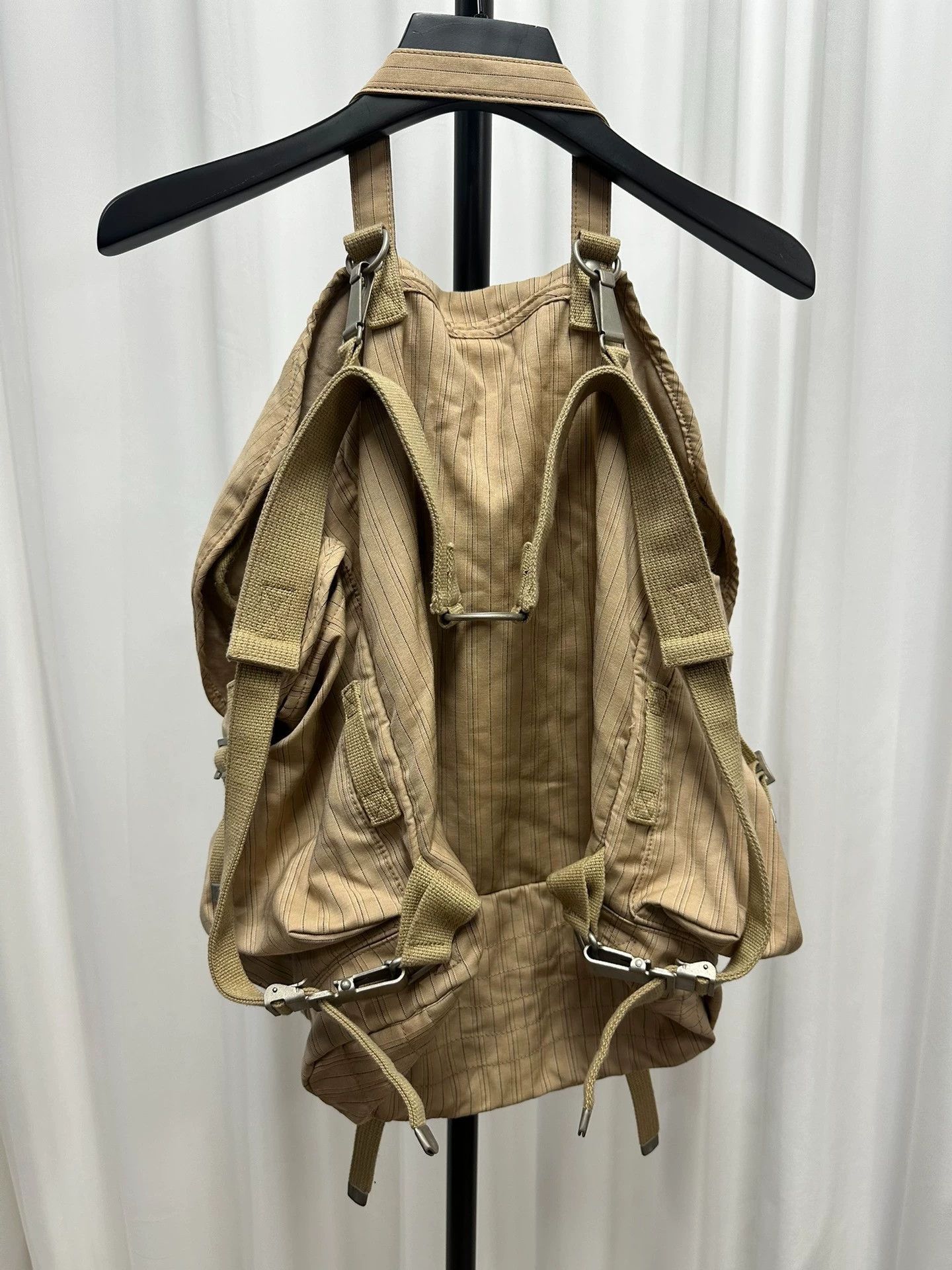 Junya Watanabe Unique Parachute-Style Beige Backpack Size ONE SIZE - 4 Thumbnail
