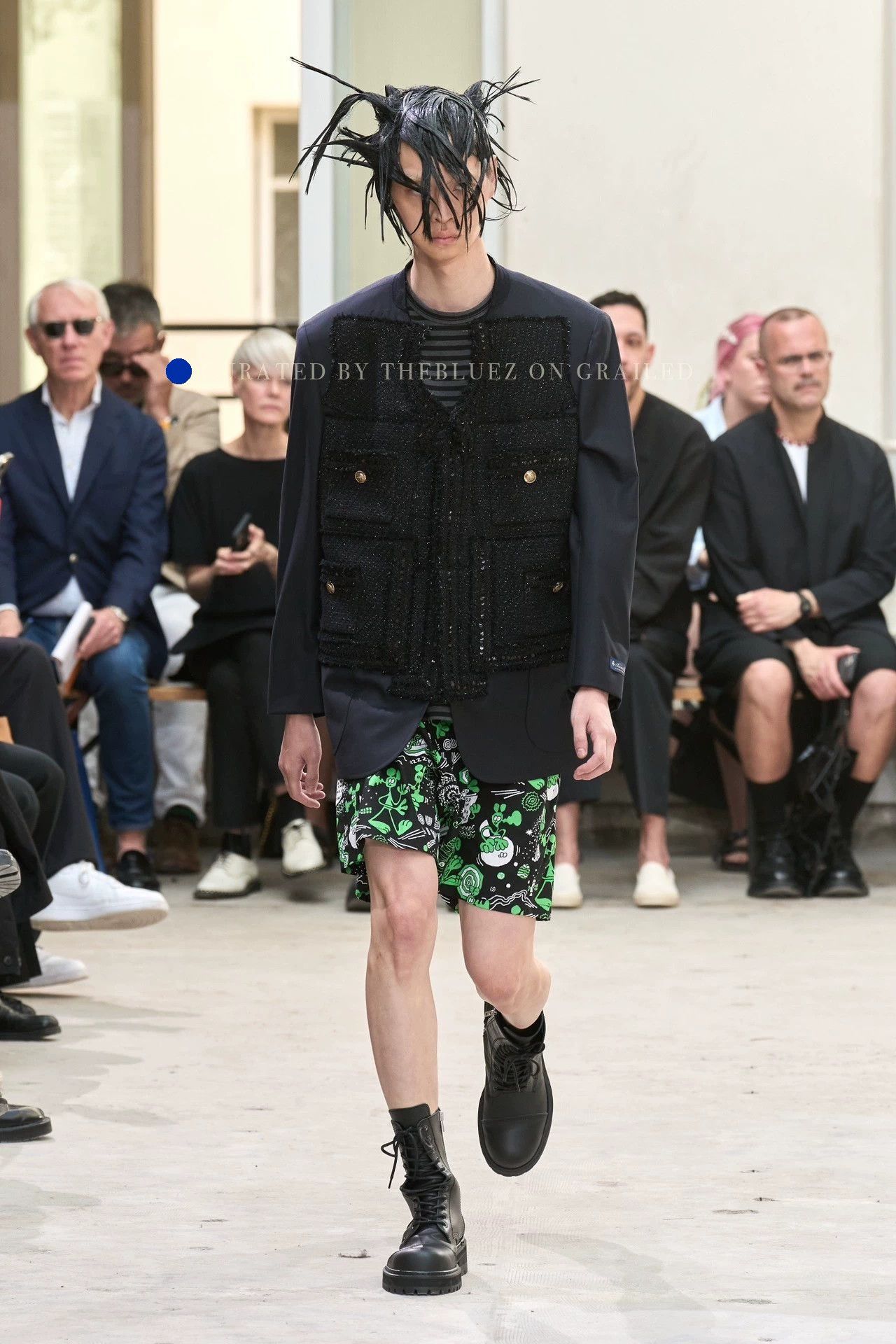 Junya Watanabe Coco Tweed Jacket in Black Size US M / EU 48-50 / 2 - 8 Thumbnail