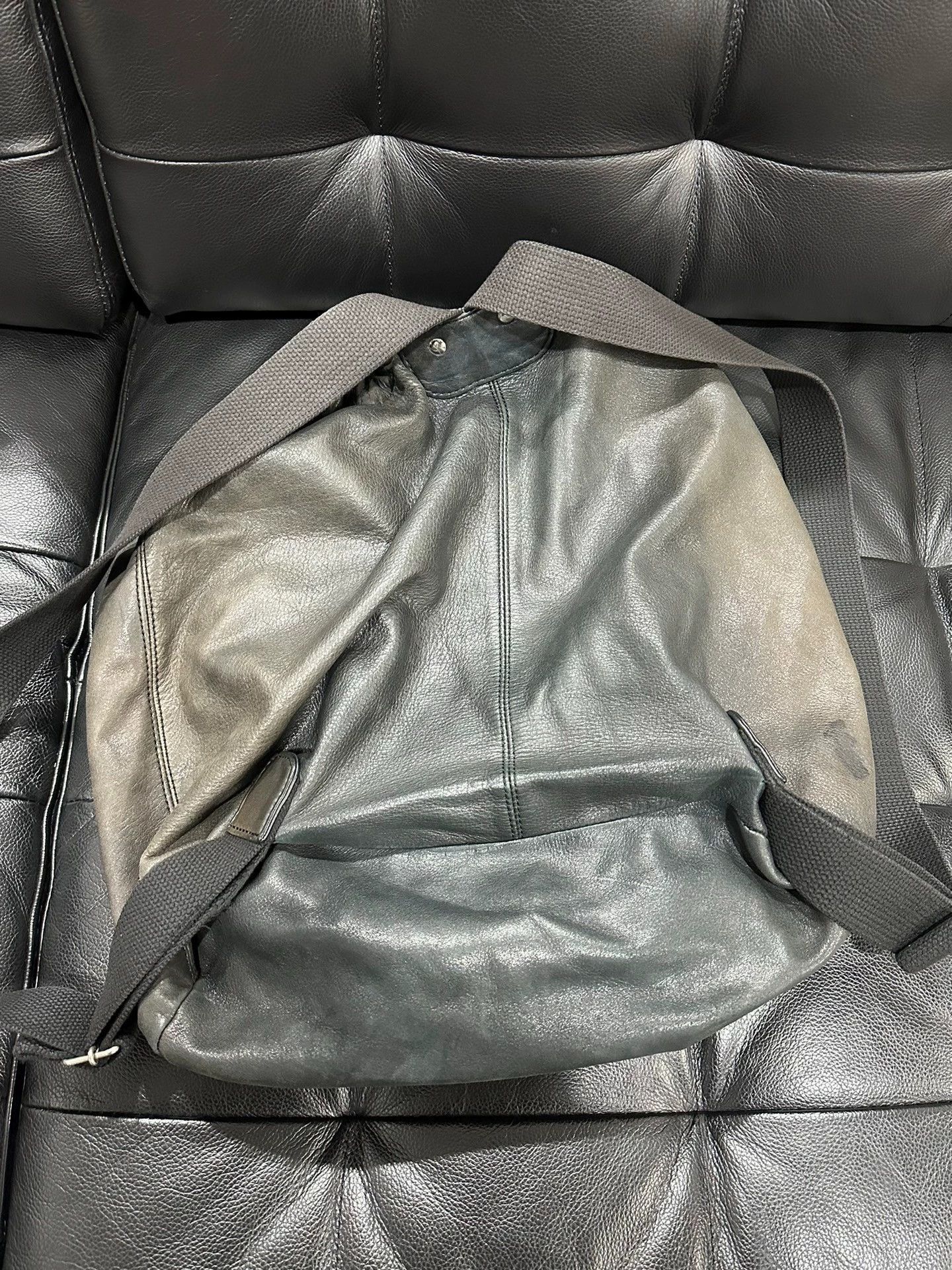 Yohji Yamamoto Stylish Brown Leather Backpack Size ONE SIZE - 4 Thumbnail