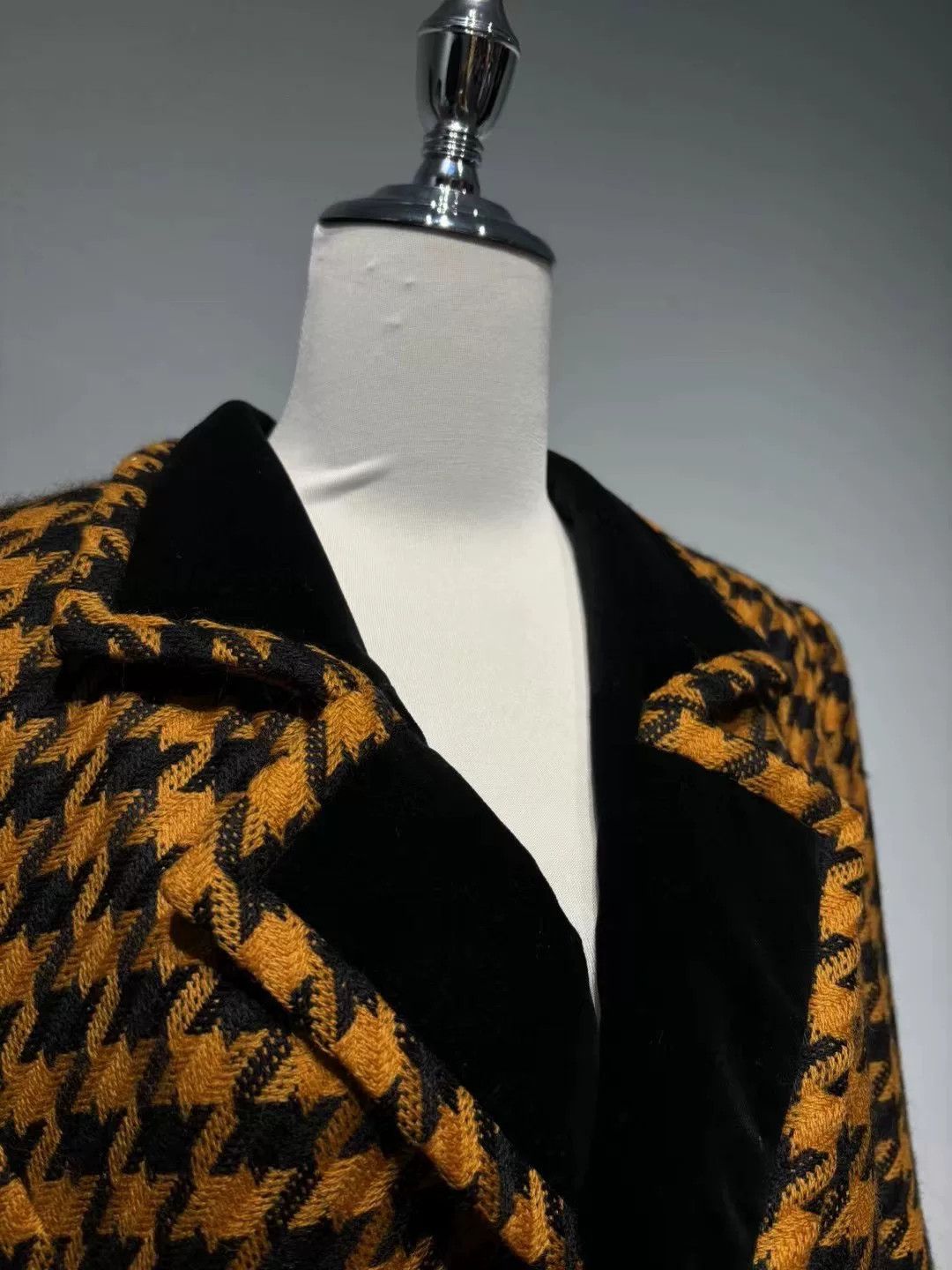 Vintage Takeo Nishida 100% Wool Houndstooth Suit Size S / US 4 / IT 40 - 5 Thumbnail