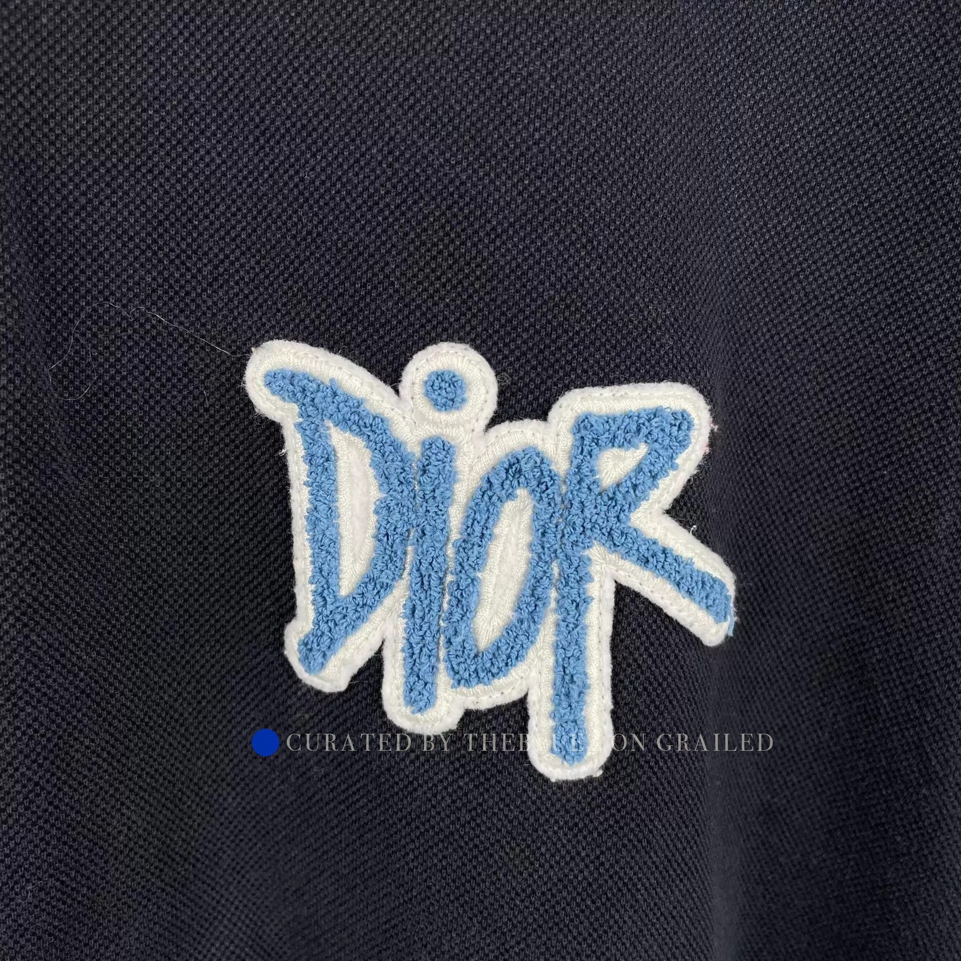 Dior Navy Blue Polo Shirt in Excellent Condition Size US L / EU 52-54 / 3 - 3 Thumbnail
