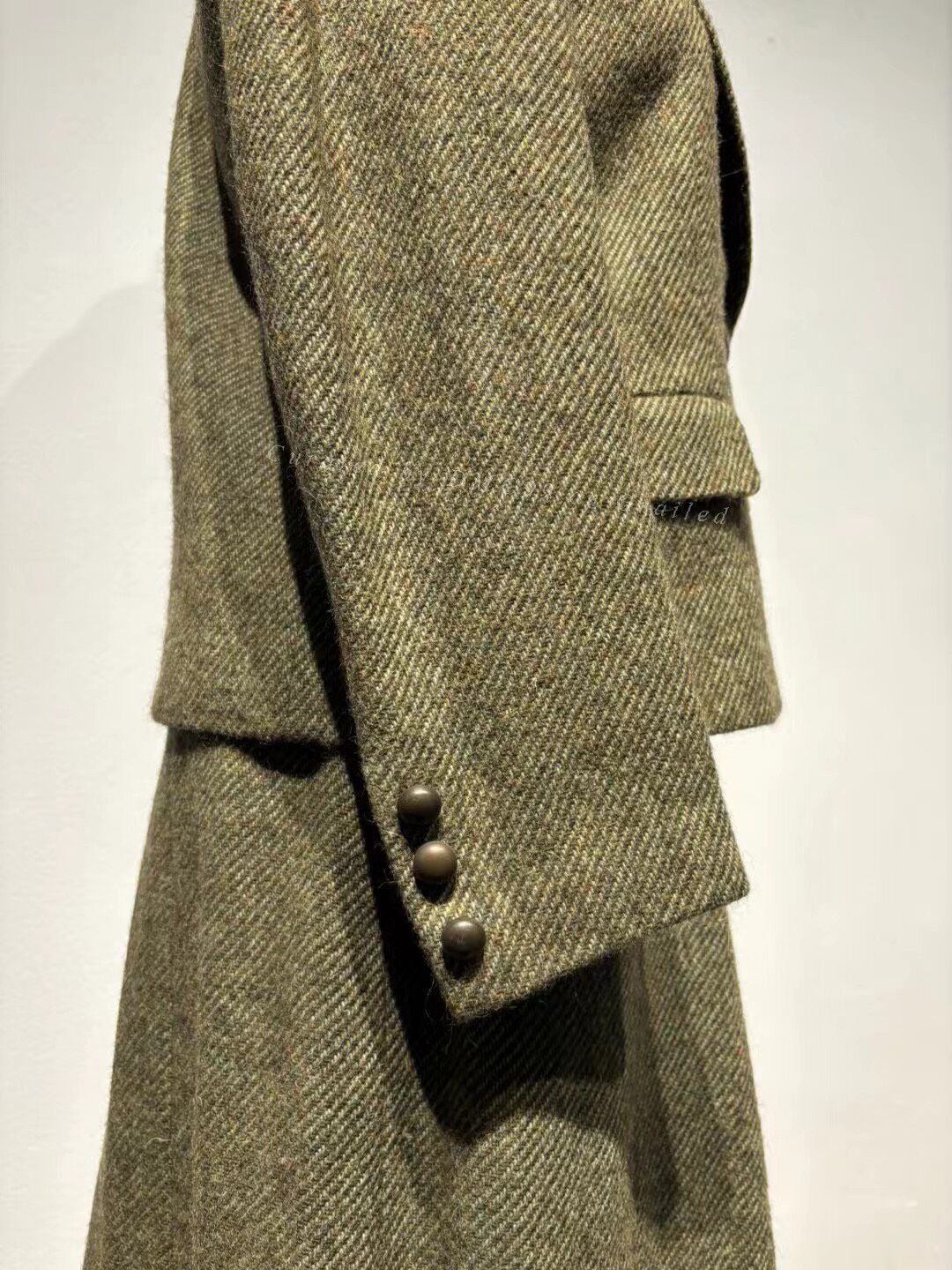 Vintage Vintage Sled Moss Green Wool Suit Size M / US 6-8 / IT 42-44 - 8 Thumbnail