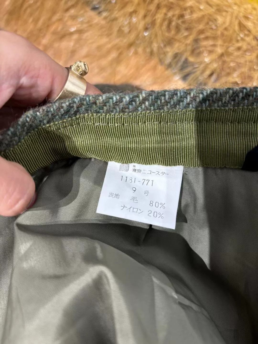 Vintage Vintage Sled Moss Green Wool Suit Size M / US 6-8 / IT 42-44 - 5 Thumbnail