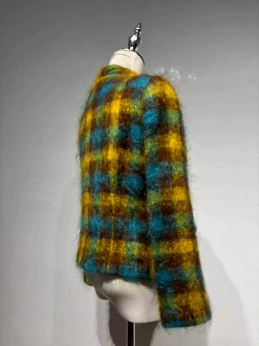 Michel Klein Michel Klein Vintage Plaid Coat Size M / US 6-8 / IT 42-44 - 4 Thumbnail