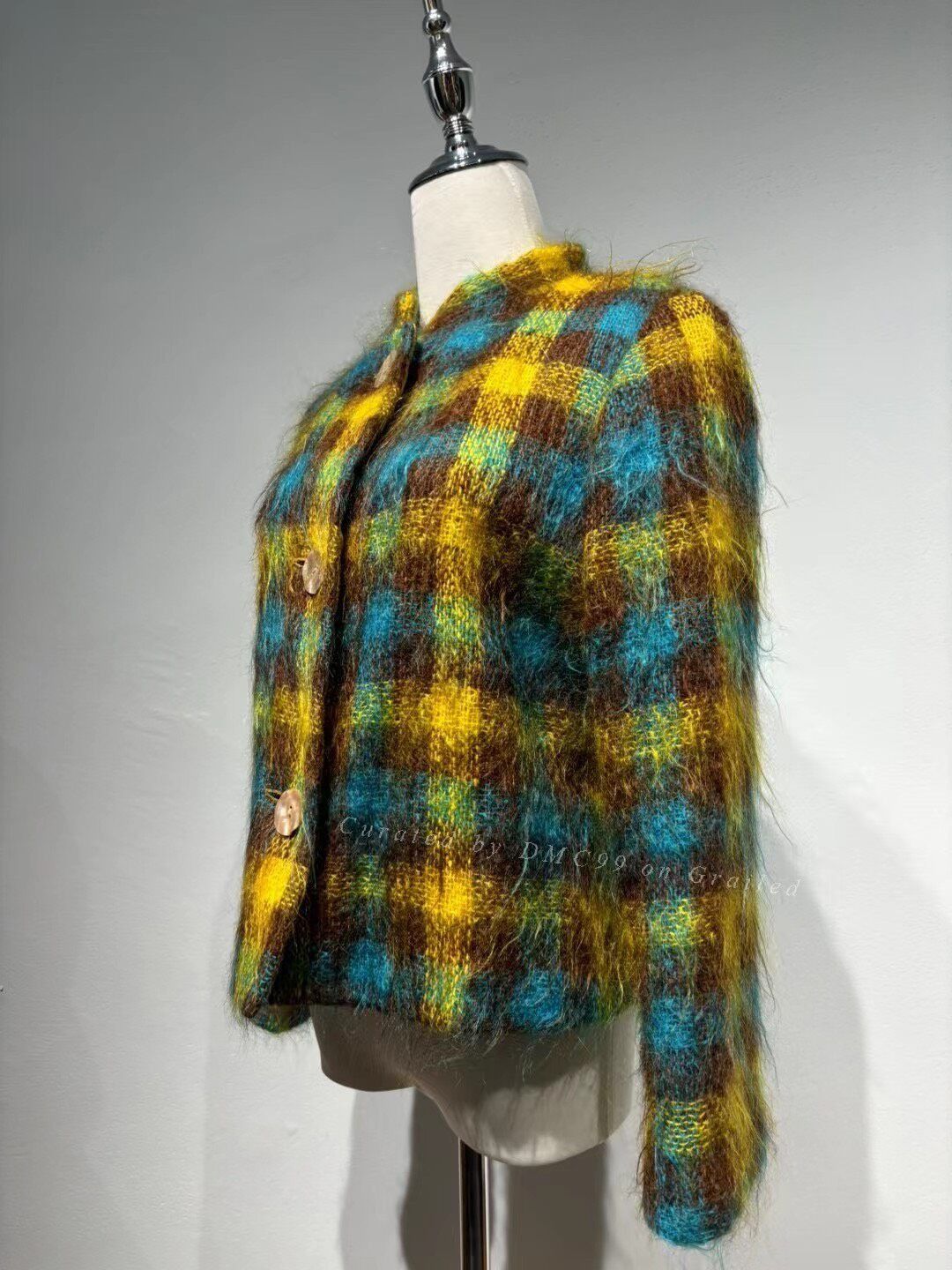 Michel Klein Michel Klein Vintage Plaid Coat Size M / US 6-8 / IT 42-44 - 2 Thumbnail