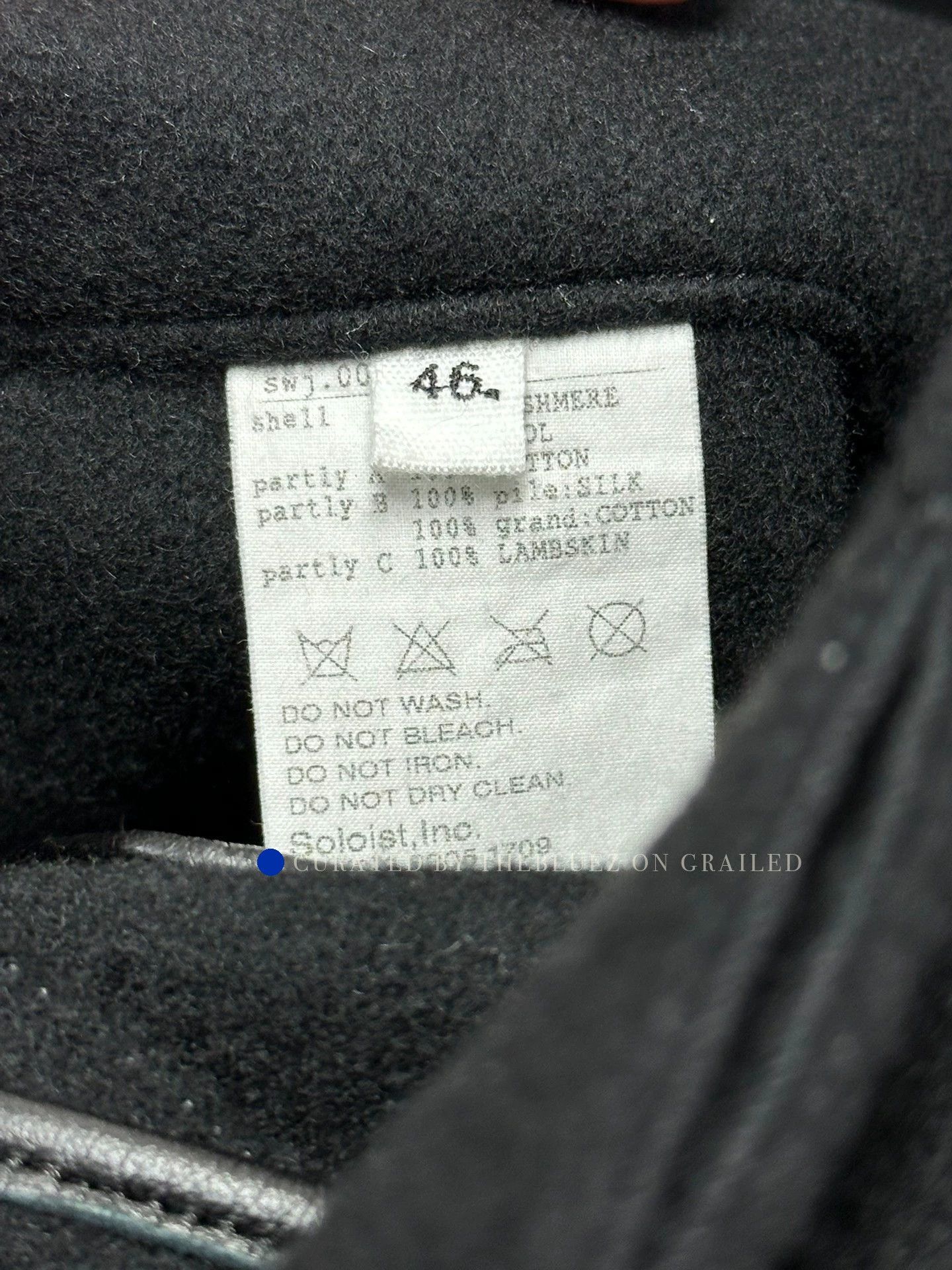 Takahiromiyashita The Soloist. Stylish Wool-Cashmere Coat with Sheepskin Trim Size US S / EU 44-46 / 1 - 9 Thumbnail