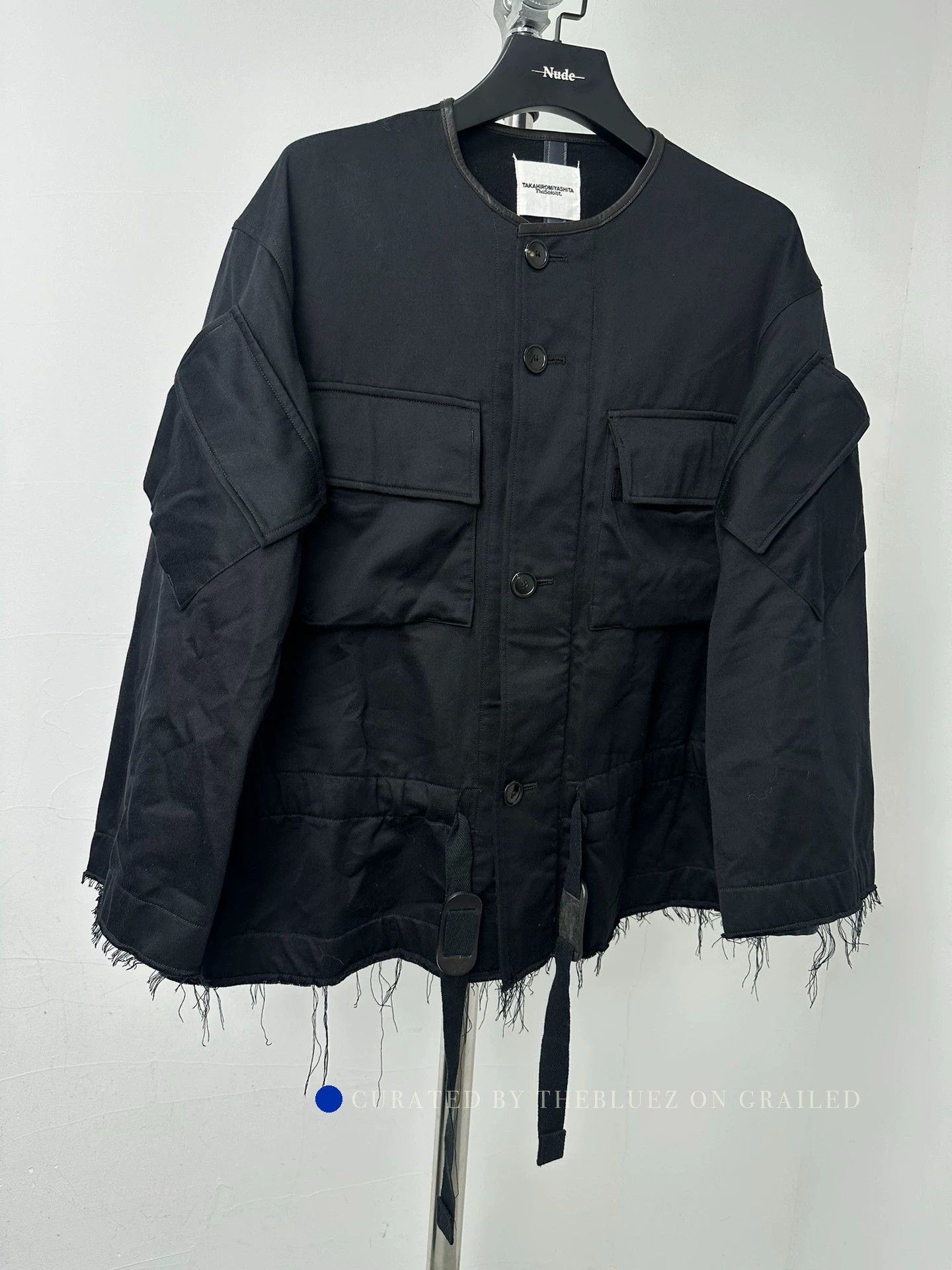 Takahiromiyashita The Soloist. 4-Pocket Wool Jacket with Sheepskin Trim Size US M / EU 48-50 / 2 - 2 Thumbnail