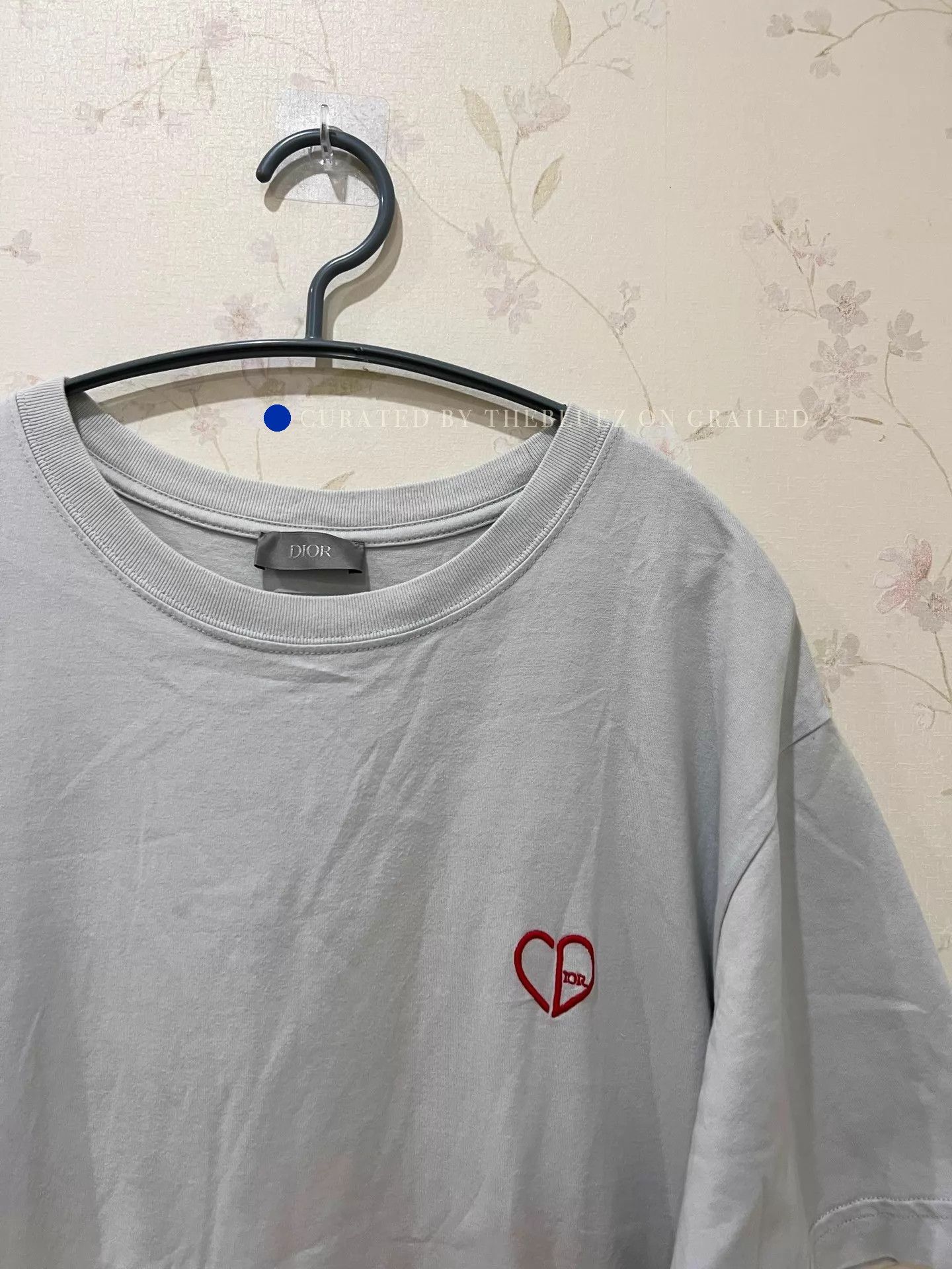 Dior Heart CD Logo Short Sleeve T-Shirt in Gray Size US S / EU 44-46 / 1 - 4 Thumbnail