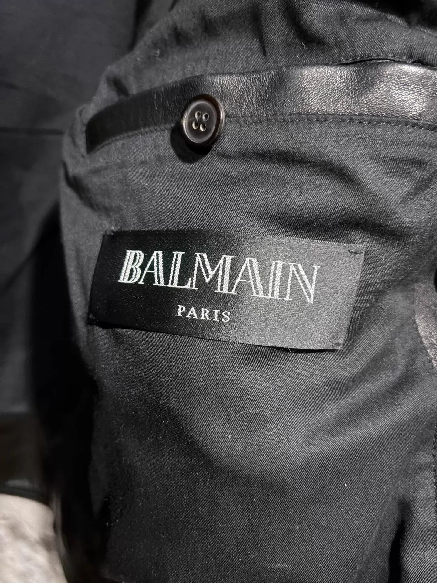 Balmain Luxurious Black Lambskin 4-Pocket Jacket Size US M / EU 48-50 / 2 - 7 Thumbnail