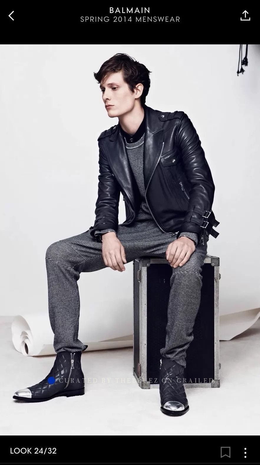 Balmain Luxurious Black Lambskin 4-Pocket Jacket Size US M / EU 48-50 / 2 - 8 Thumbnail