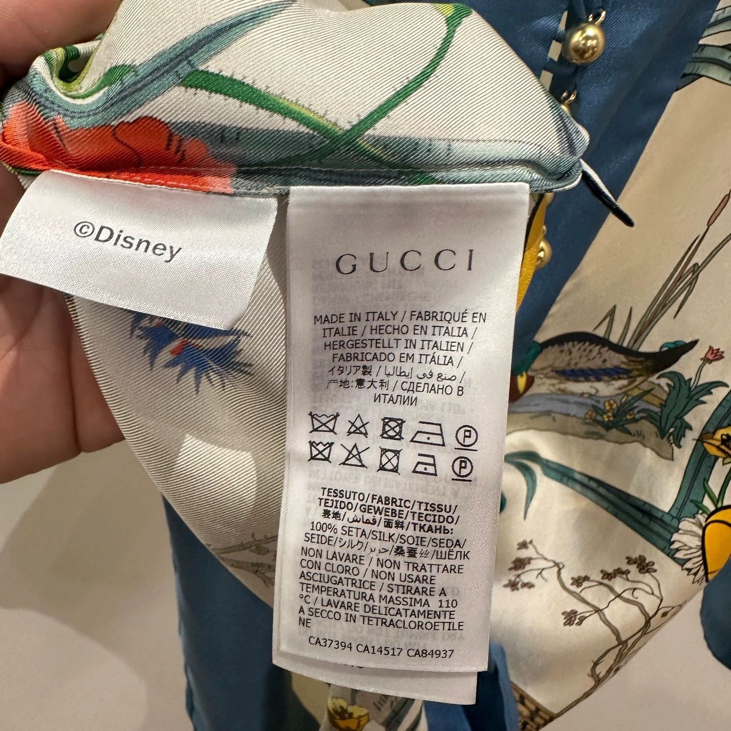 Gucci Colorful Cartoon Silk Shirt Size US M / EU 48-50 / 2 - 4 Thumbnail