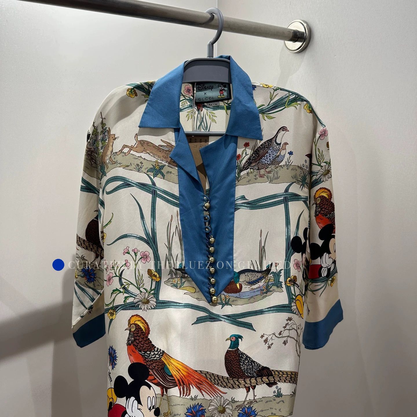 Gucci Colorful Cartoon Silk Shirt Size US M / EU 48-50 / 2 - 6 Thumbnail