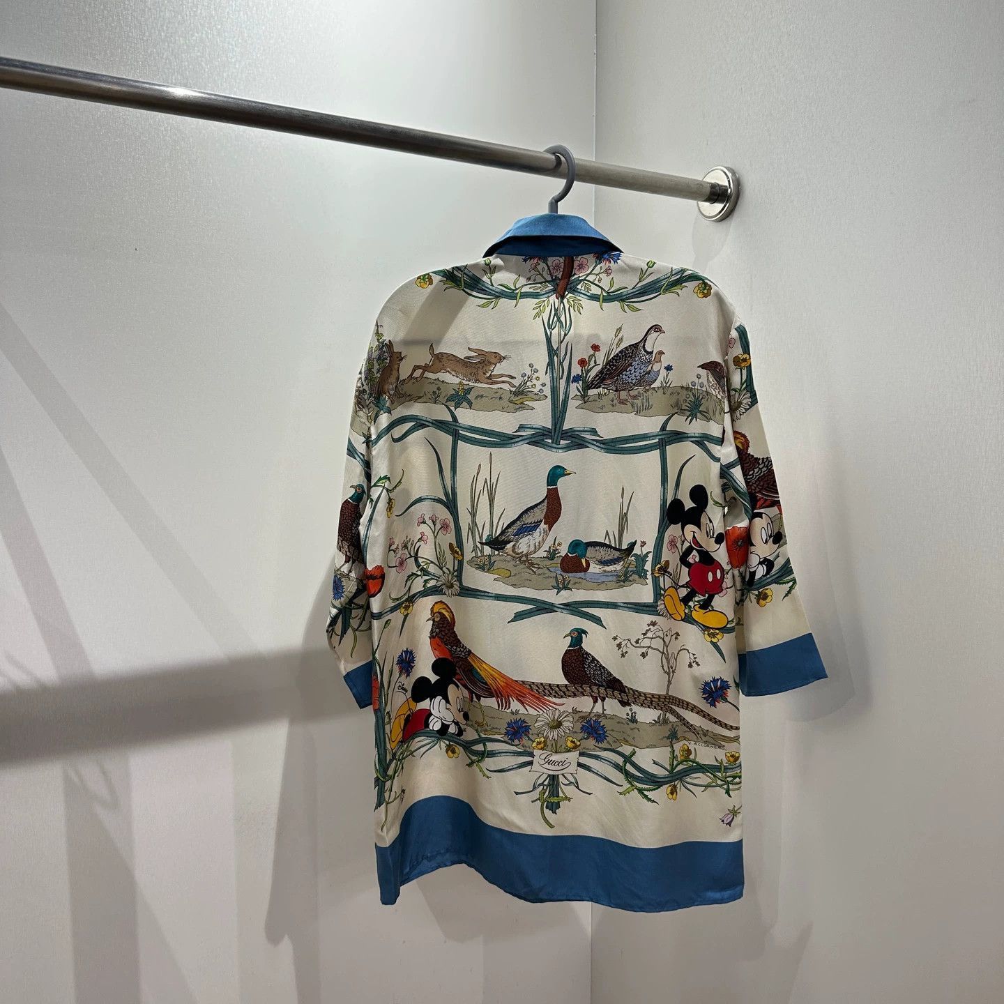 Gucci Colorful Cartoon Silk Shirt Size US M / EU 48-50 / 2 - 2 Thumbnail