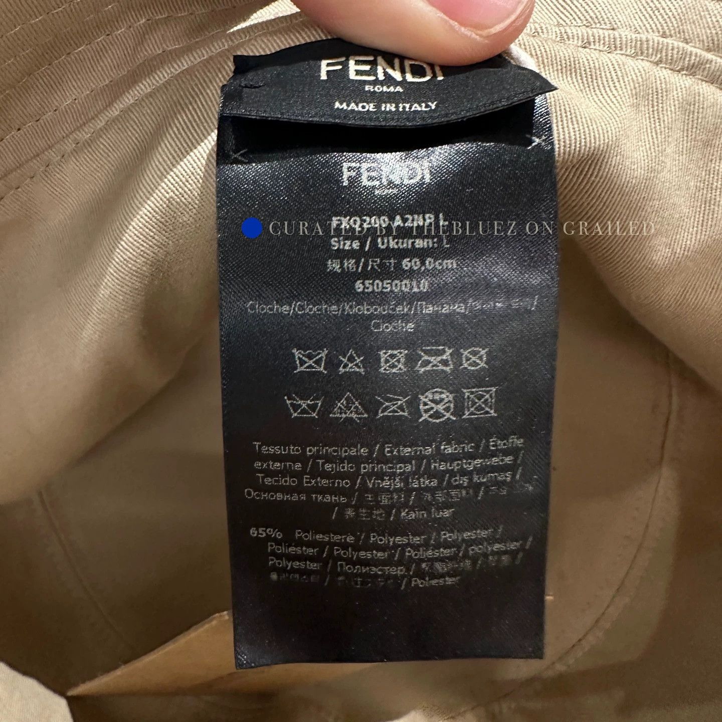 Fendi Full Print Bucket Hat in Brown Size ONE SIZE - 5 Thumbnail