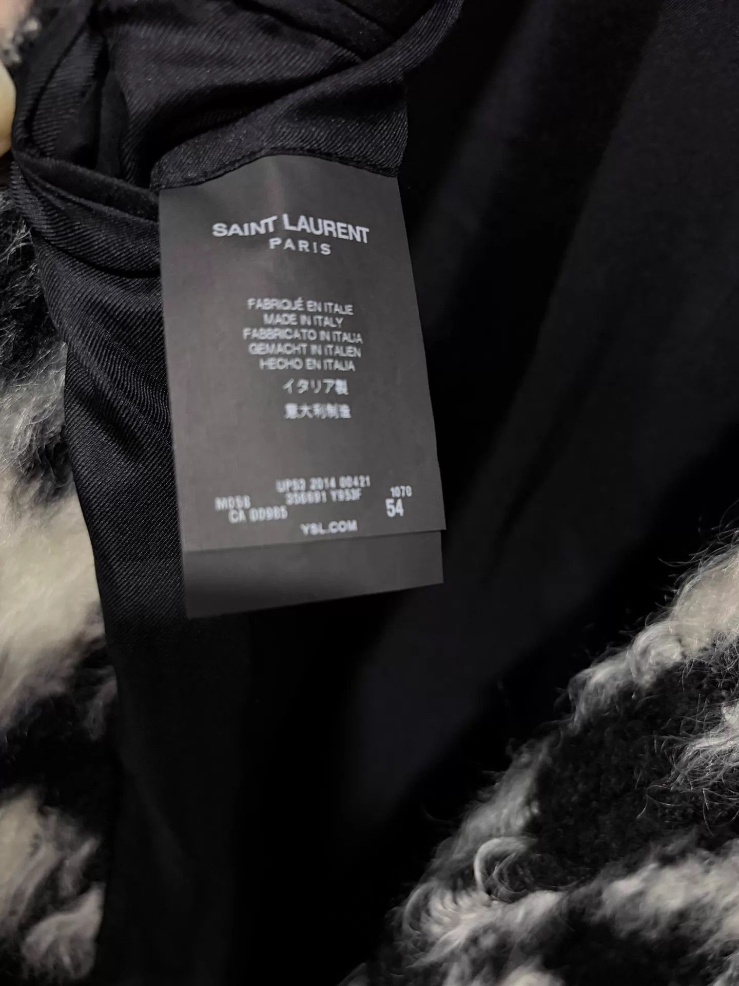 Saint Laurent Paris Houndstooth Overcoat in Multi Colorway Size US L / EU 52-54 / 3 - 6 Thumbnail