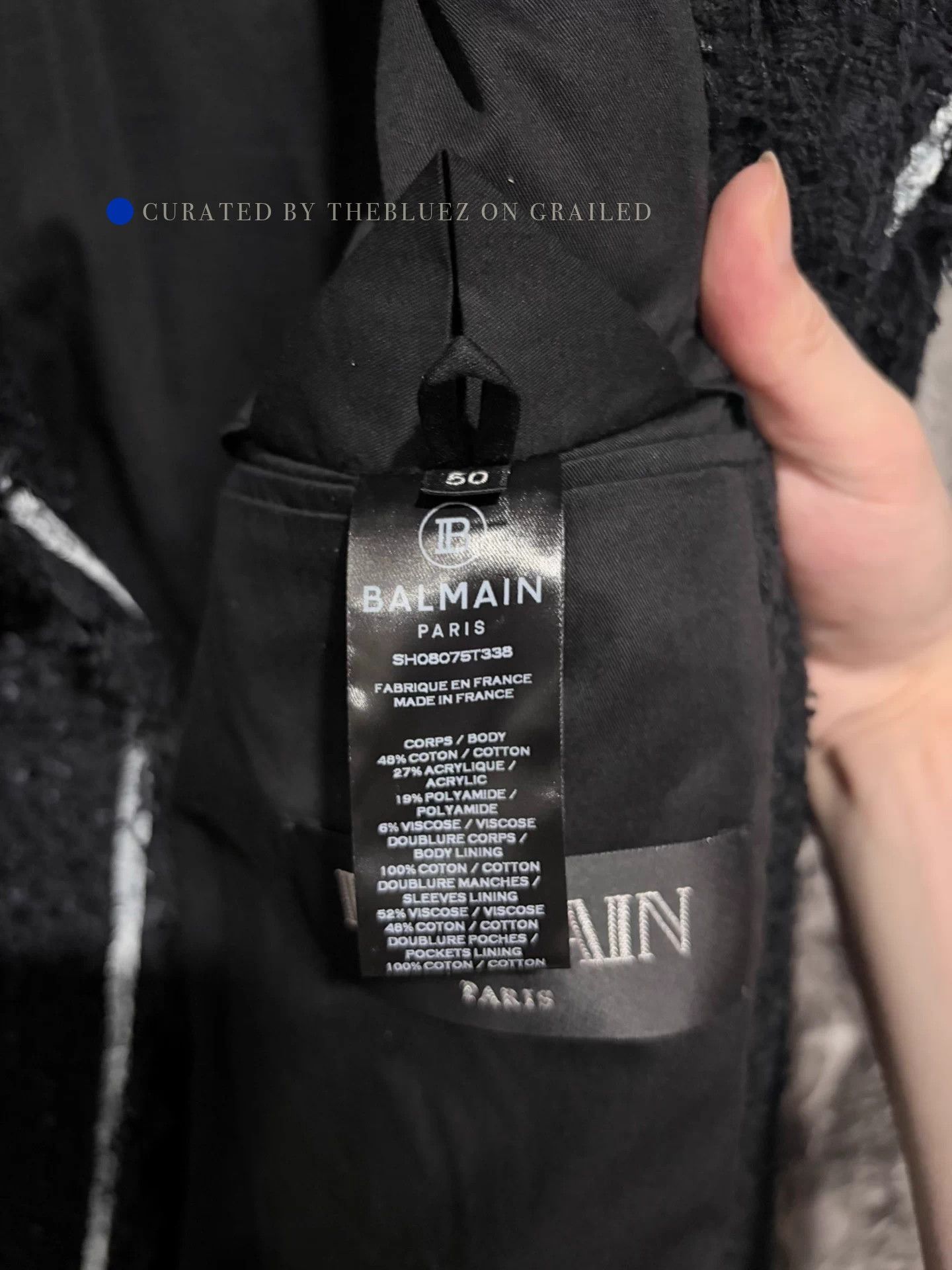 Balmain Runway Black & White Line Coat Size US M / EU 48-50 / 2 - 7 Thumbnail