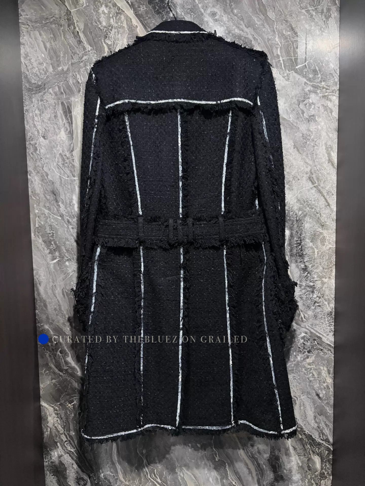 Balmain Runway Black & White Line Coat Size US M / EU 48-50 / 2 - 2 Thumbnail