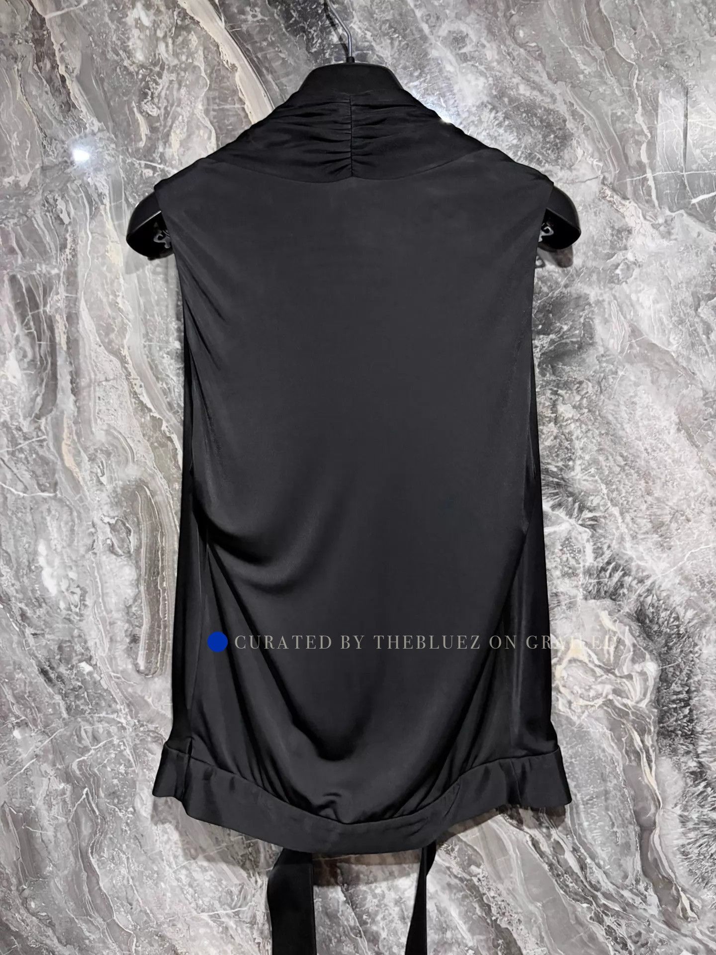 Saint Laurent Paris Satin Tie Vest in Black Size US S / EU 44-46 / 1 - 4 Thumbnail