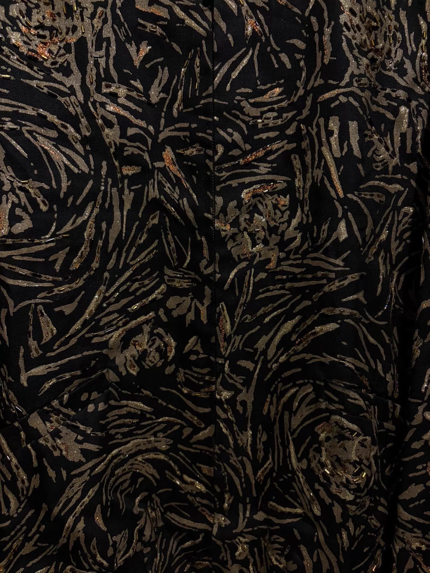 Yves Saint Laurent Dark Gold Tiger Beaded Jacket Size US M / EU 48-50 / 2 - 4 Thumbnail