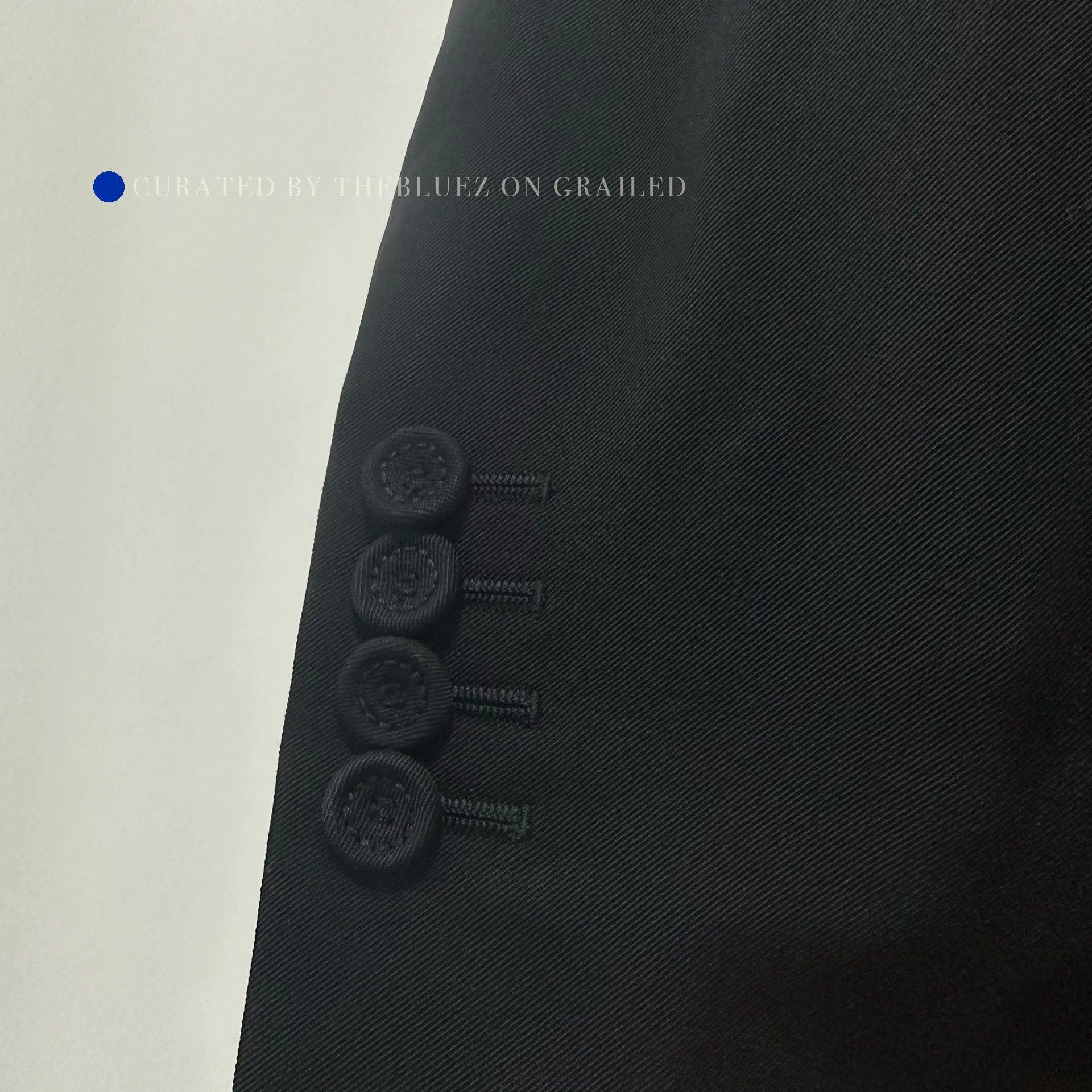 Dior Black Wool Oblique Collar Suit Size US M / EU 48-50 / 2 - 2 Thumbnail