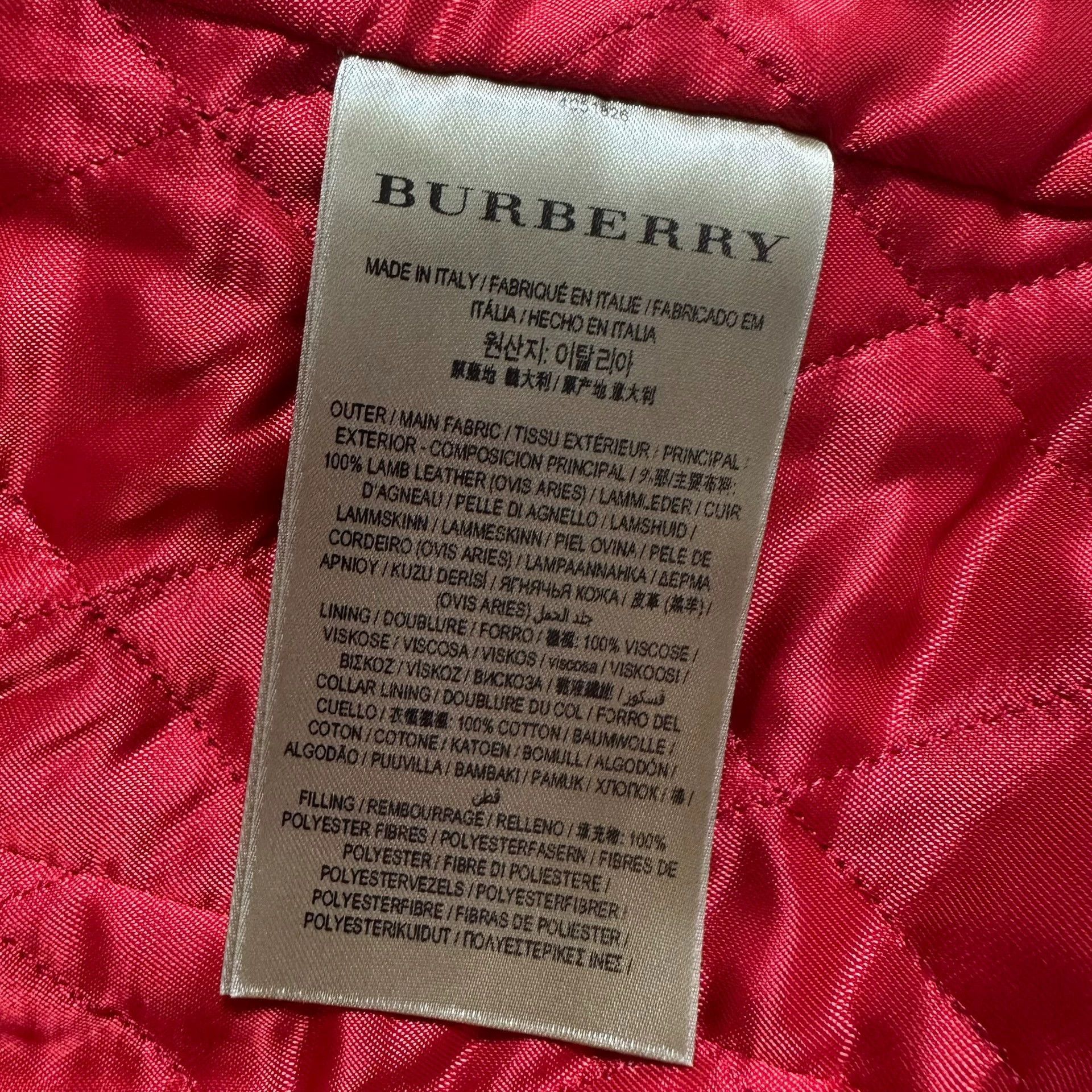 Burberry Black Lambskin Motorcycle Jacket in Size S Size US S / EU 44-46 / 1 - 8 Thumbnail