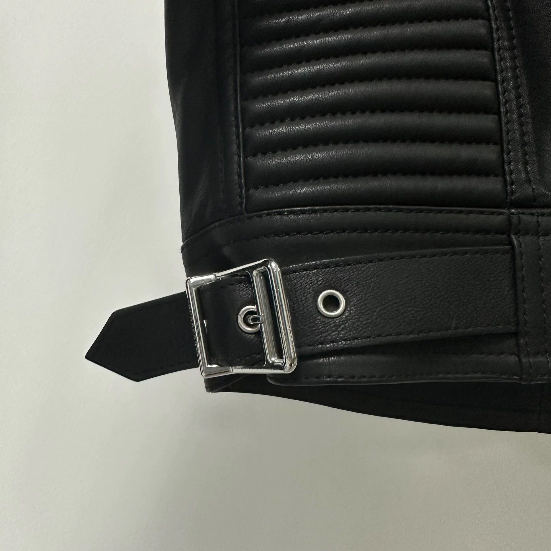 Burberry Black Lambskin Motorcycle Jacket in Size S Size US S / EU 44-46 / 1 - 6 Thumbnail