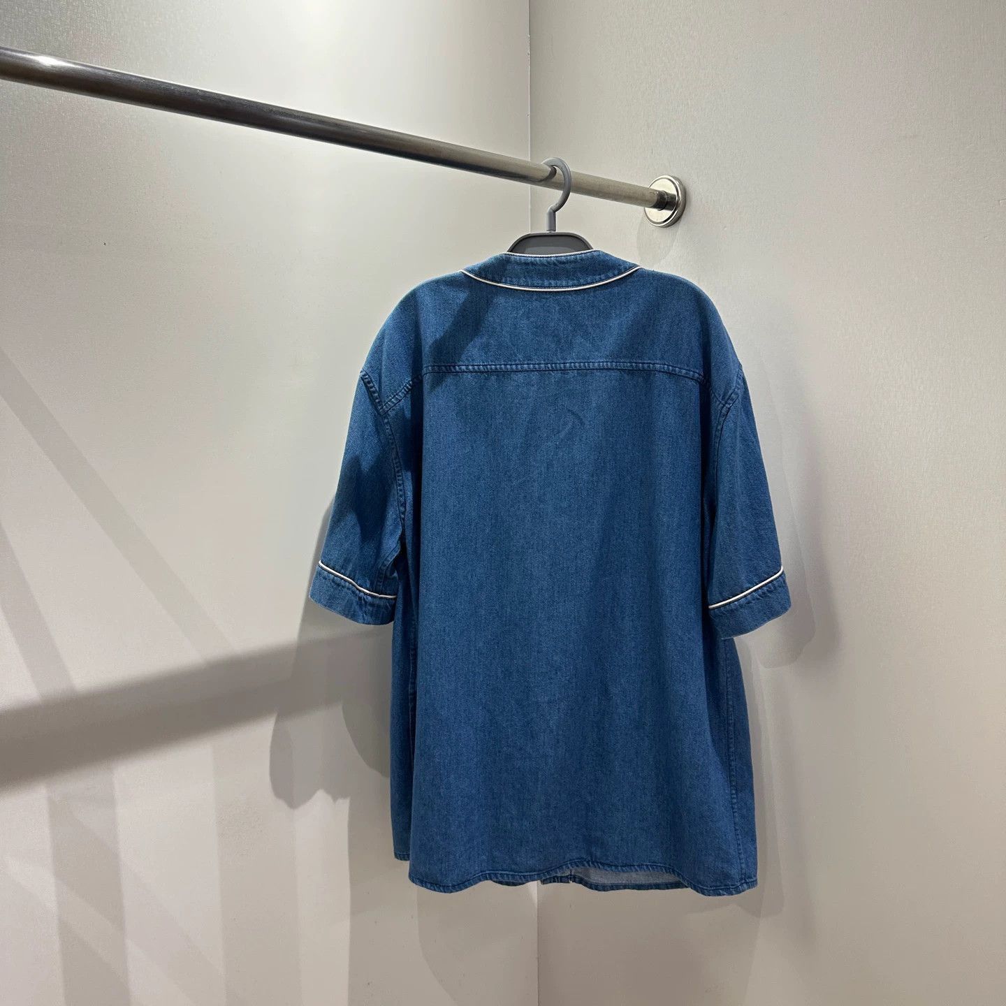 Gucci Denim SS Shirt with Logo Embroidery Size US M / EU 48-50 / 2 - 2 Thumbnail