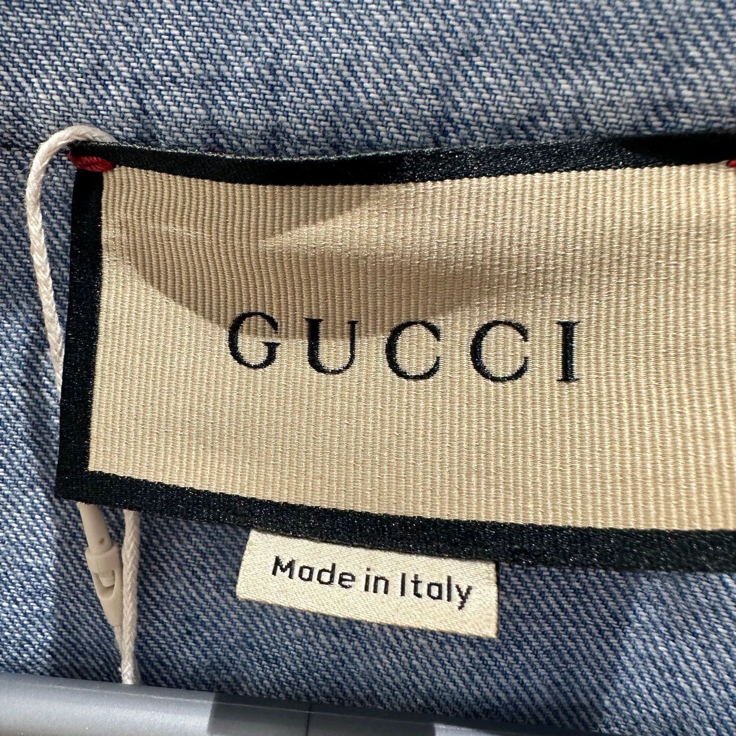 Gucci Denim SS Shirt with Logo Embroidery Size US M / EU 48-50 / 2 - 3 Thumbnail