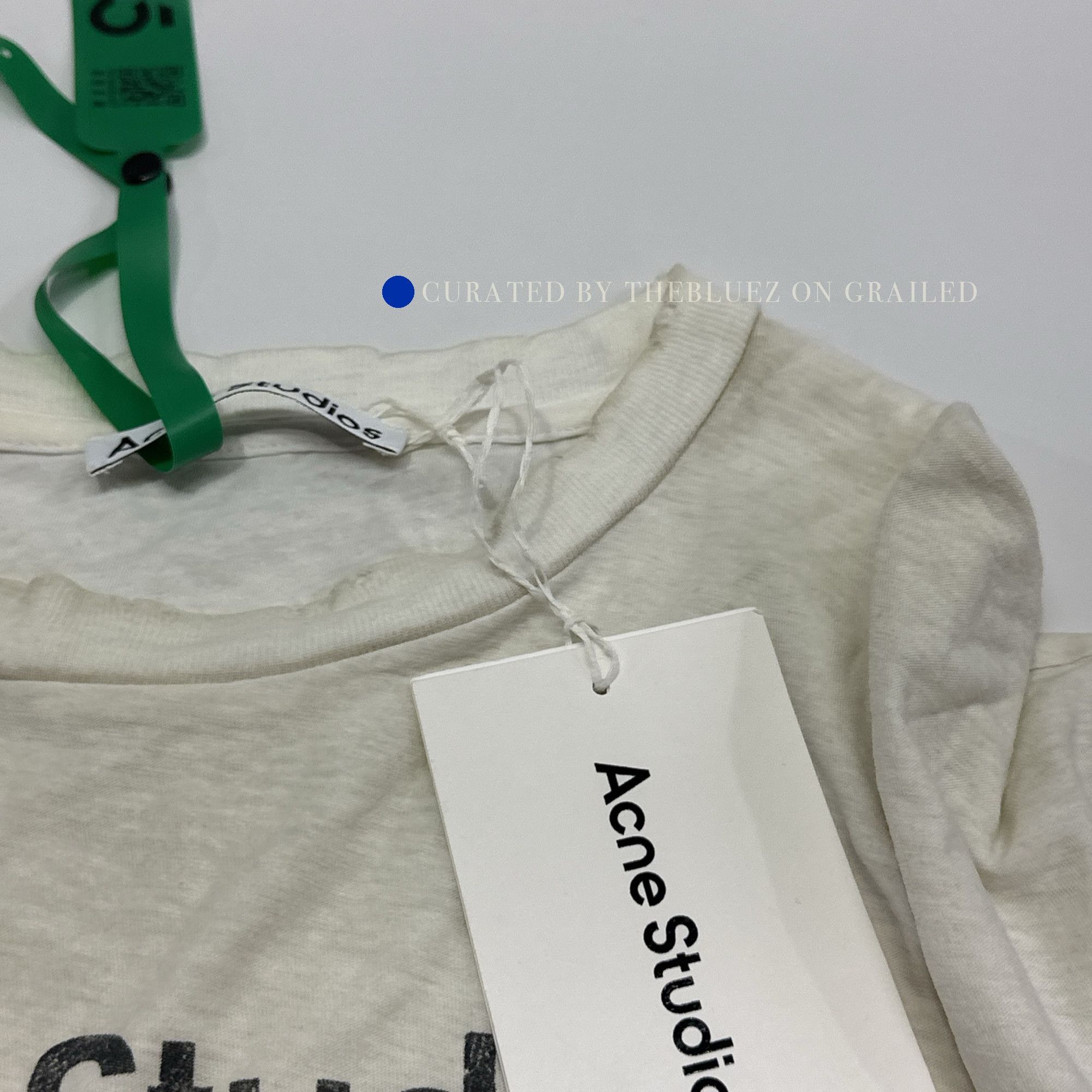 Acne Studios Minimalist Logo Tee in White Size US XXS / EU 40 - 4 Thumbnail