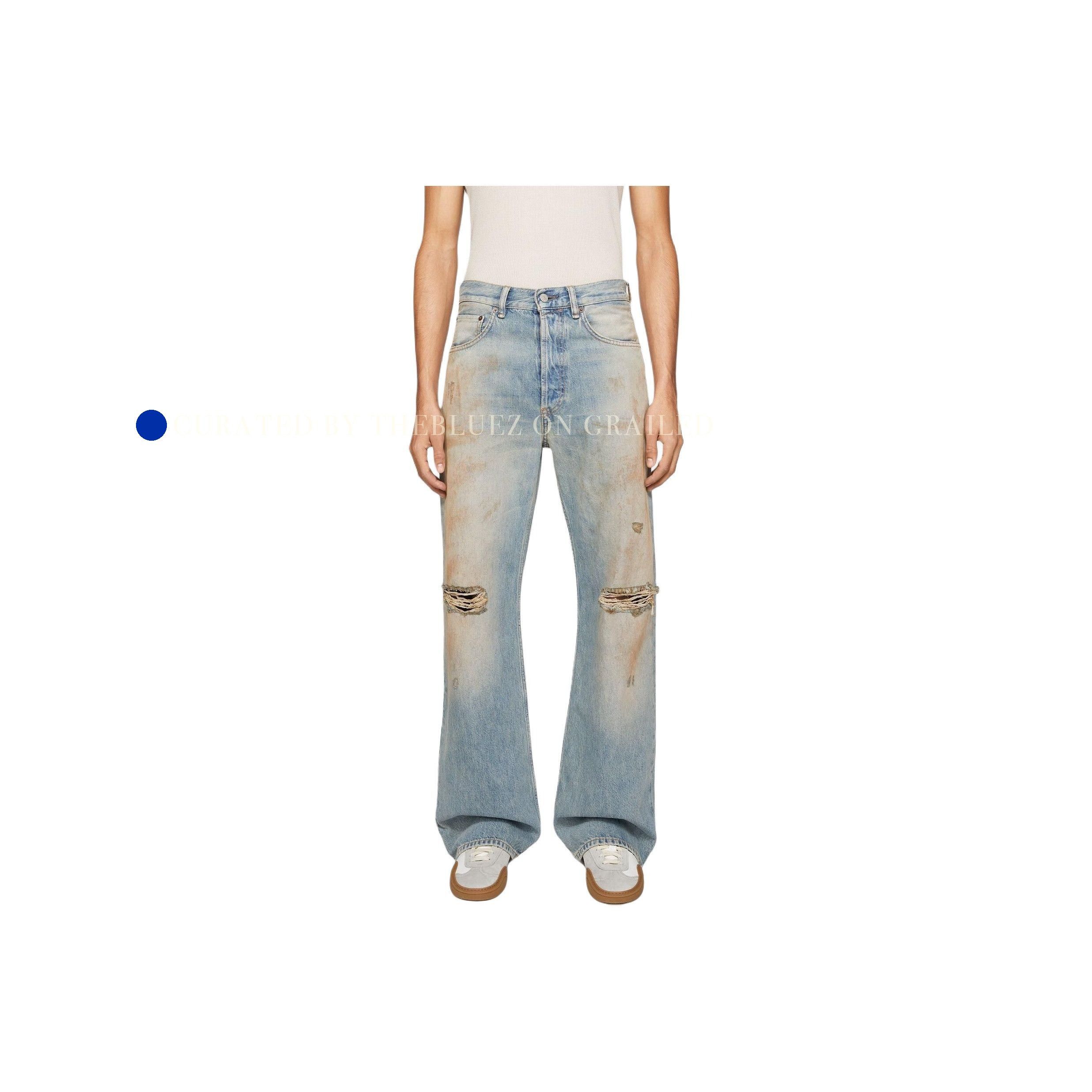 Acne Studios Distressed Blue Denim Jeans Size 30 Size US 30 / EU 46 - 8 Thumbnail