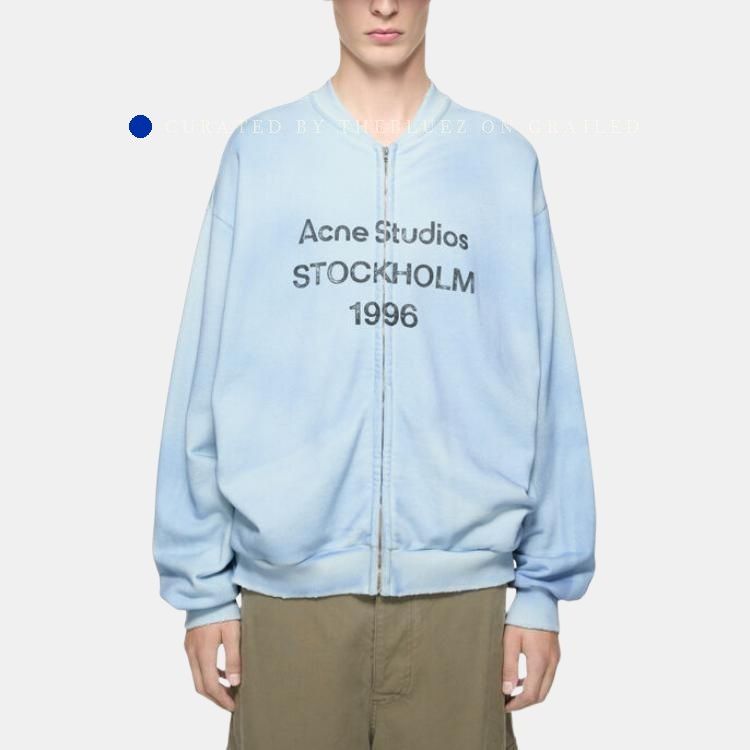 Acne Studios Vintage-Inspired Blue Bomber Jacket Size US M / EU 48-50 / 2 - 6 Thumbnail